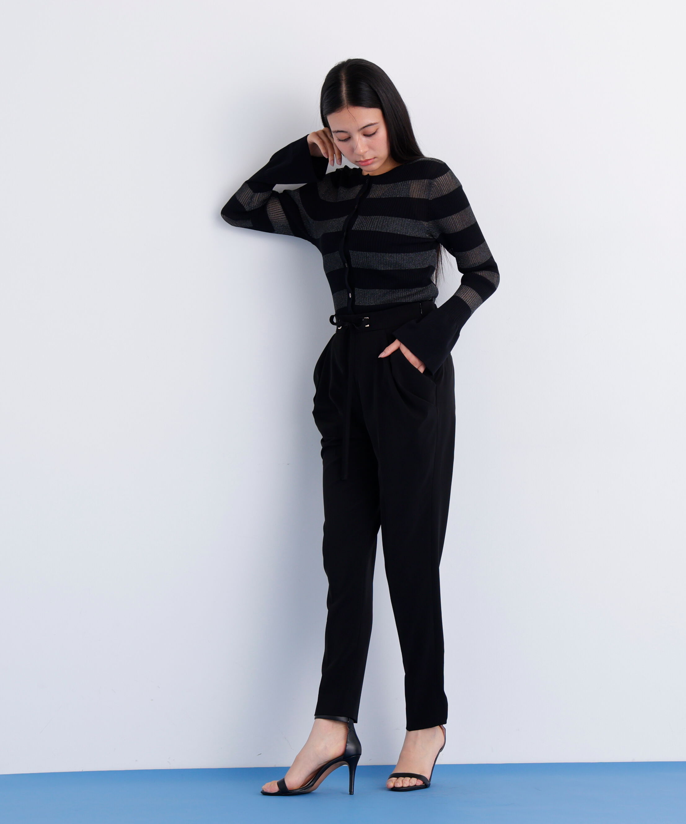  「リブシアーボーダーカーディガン」|その他|