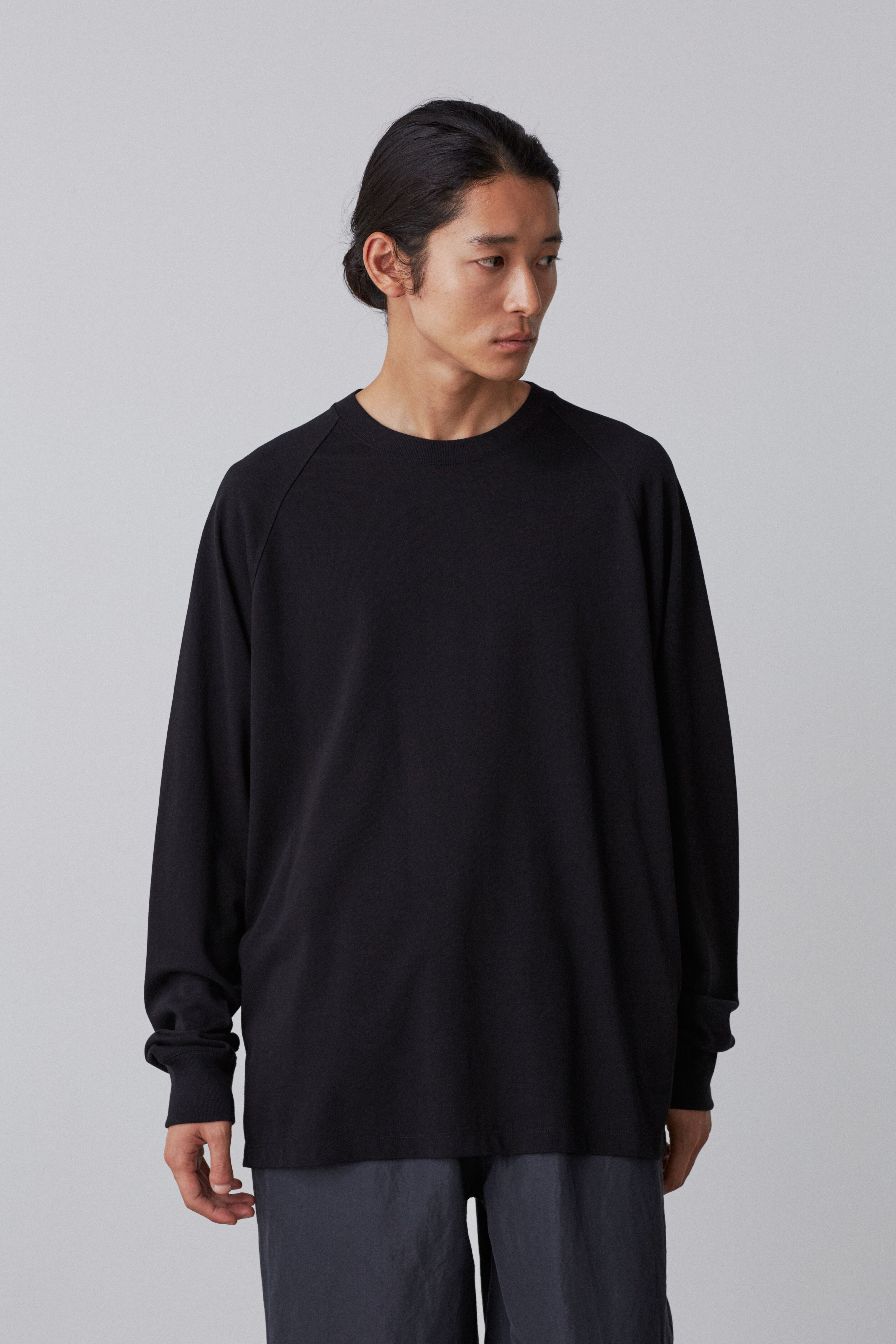 YLEVE 「YLEVE / SUPIMA COTTON CUPRA LONG SLEEVE T‐SHIRT」|Tシャツ・カットソー|ブラック