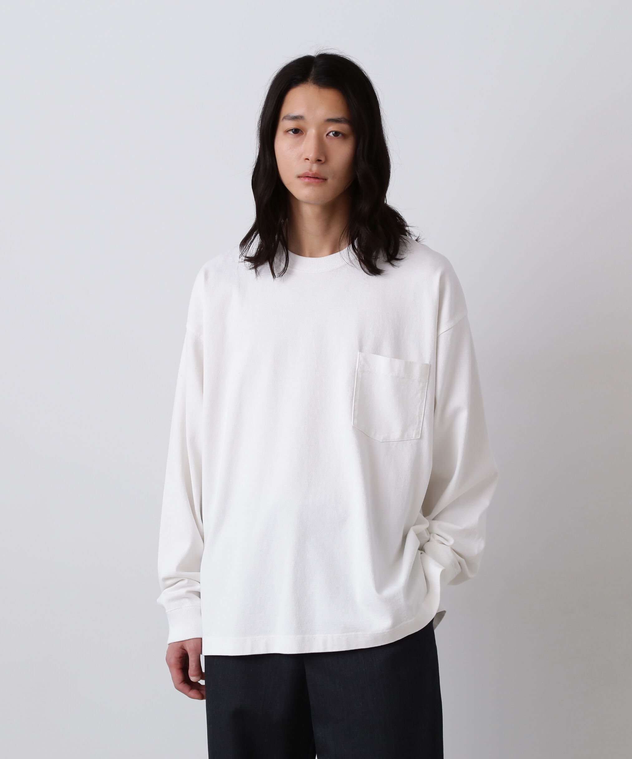 YLEVE 「YLEVE / OPEN END COTTON PIGMENT DYE PULL OVER」|Tシャツ・カットソー|ホワイト