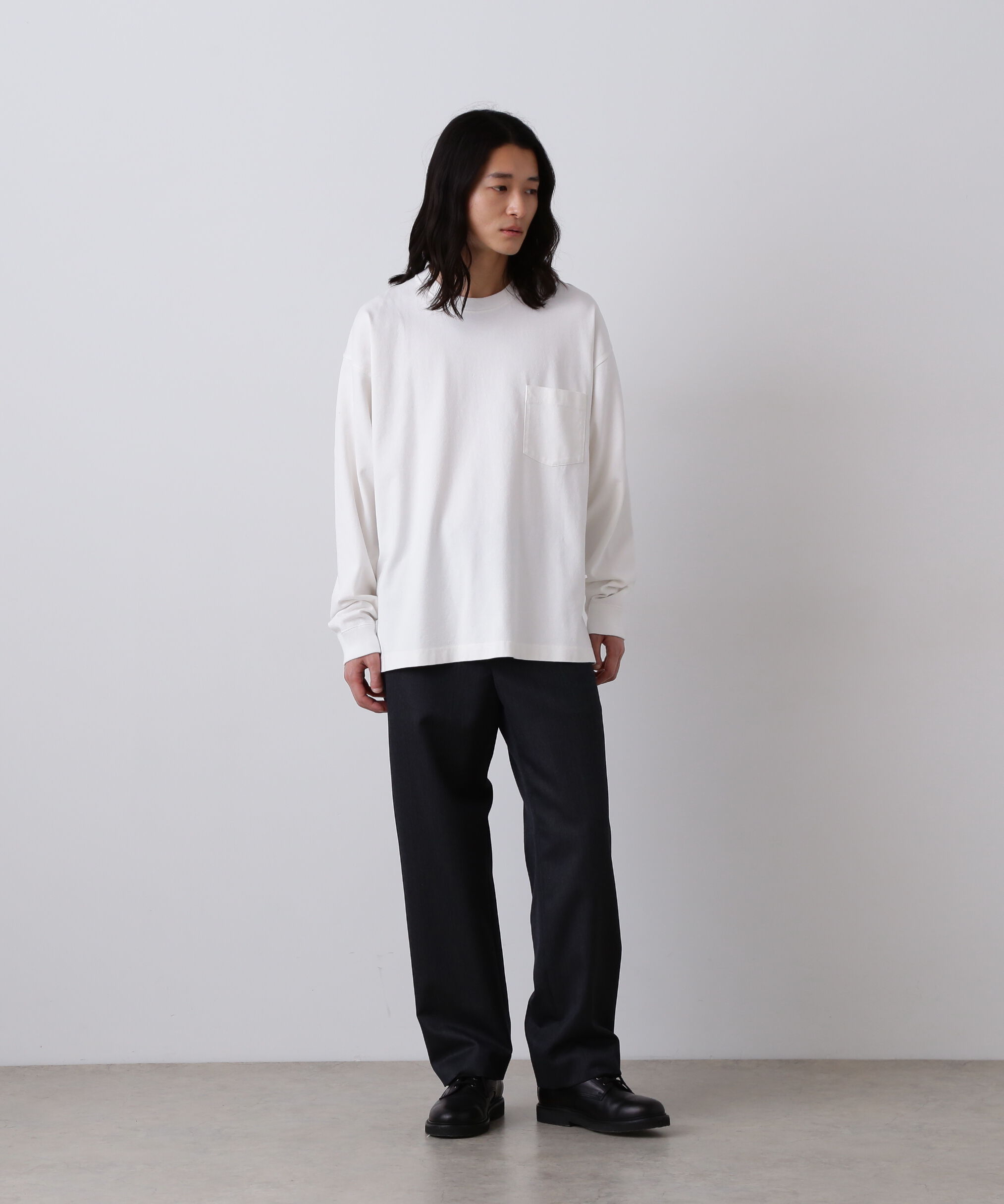 YLEVE 「YLEVE / OPEN END COTTON PIGMENT DYE PULL OVER」|Tシャツ・カットソー|