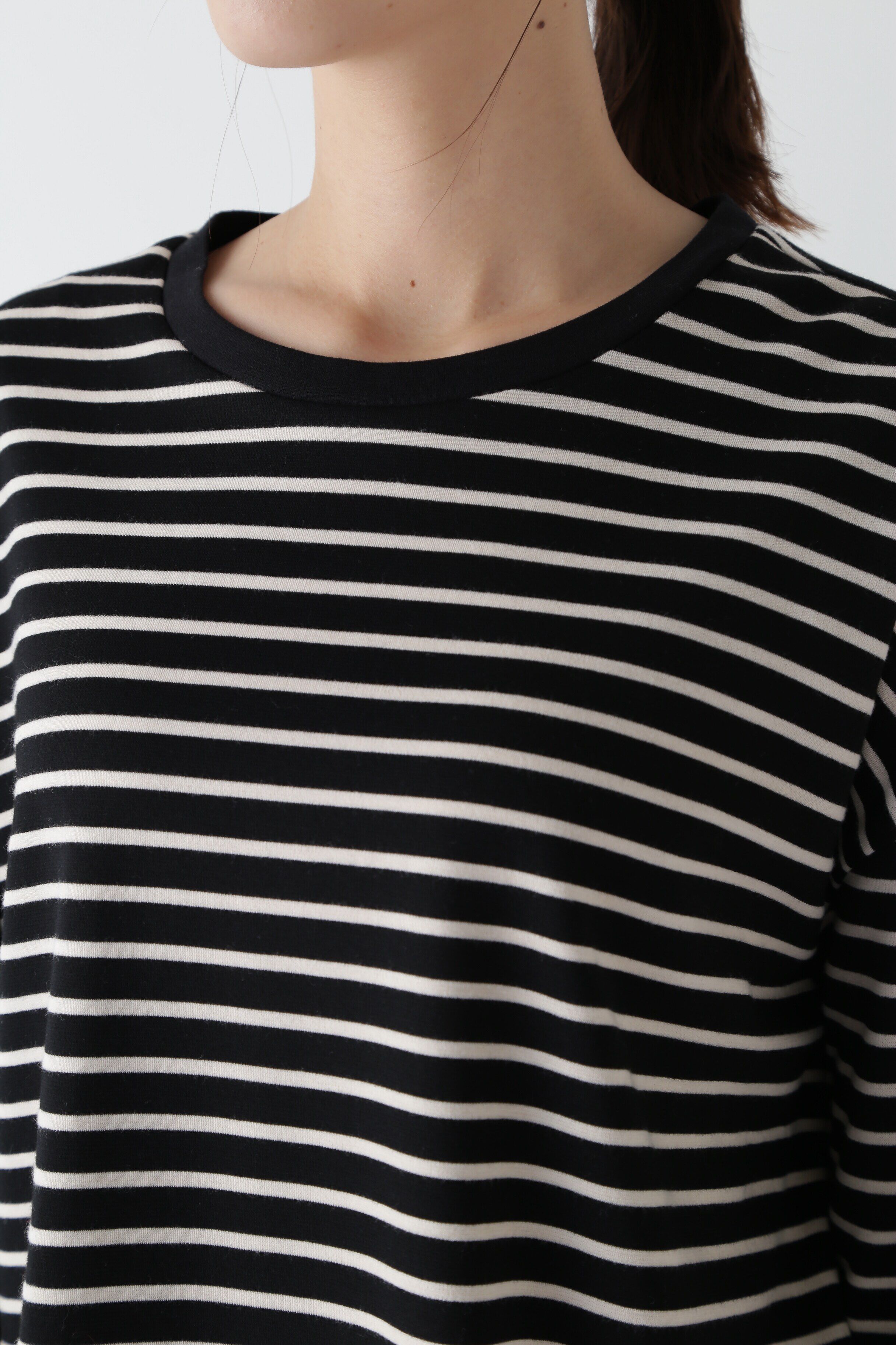  「◆ストレッチポンチボーダープルオーバー」|Tシャツ・カットソー|