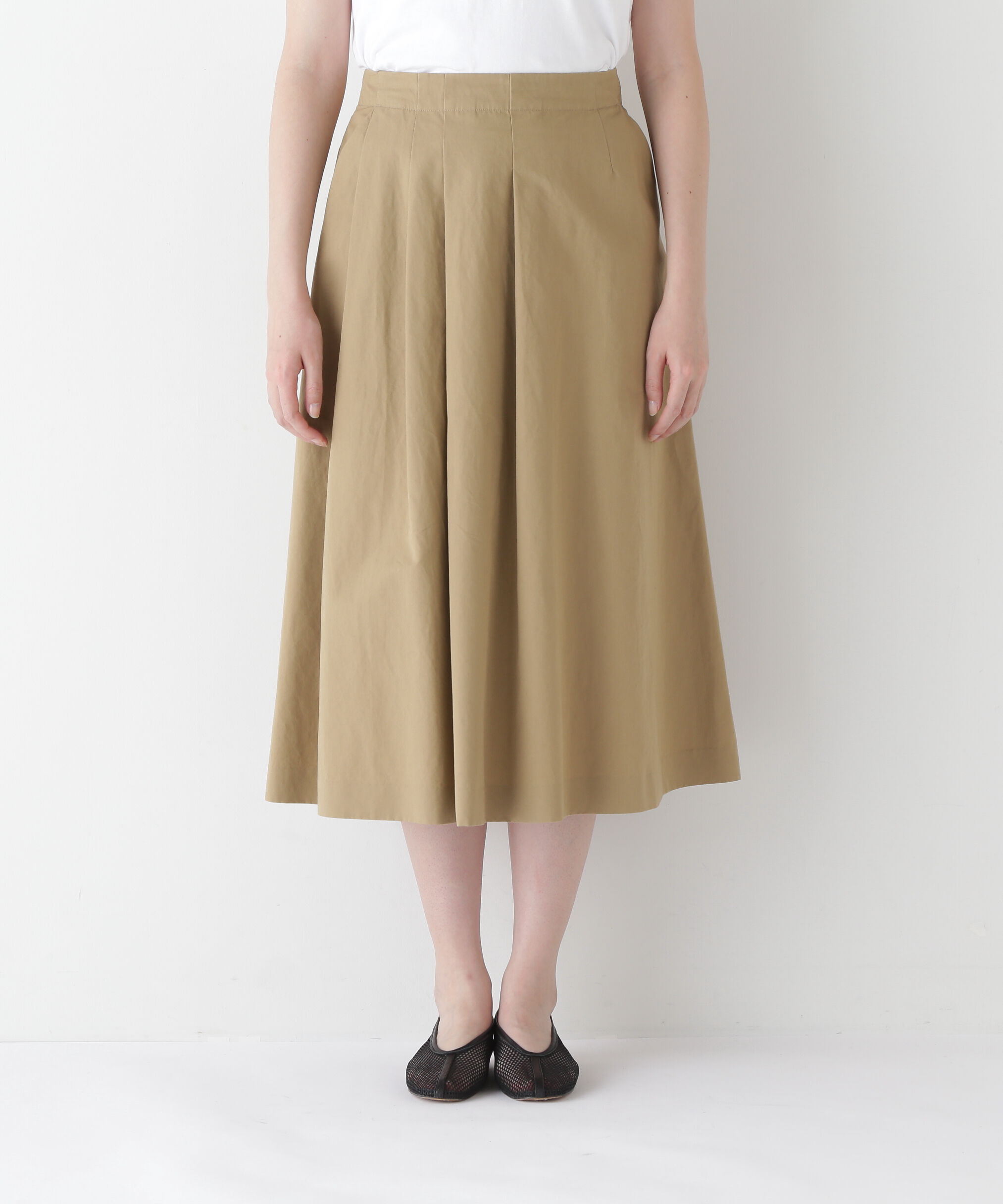  「◆Ｃ／Ｌウェザーアシンメトリータックスカート」|スカート|