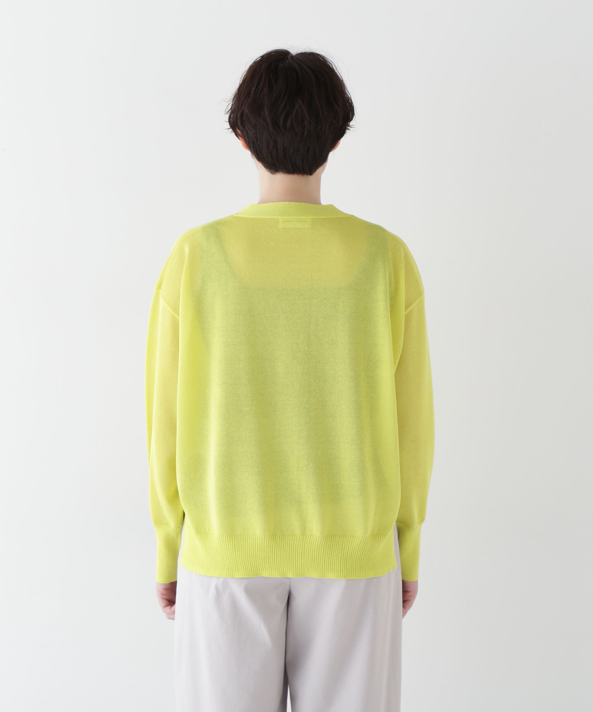  「◆【ウォッシャブル】シアーハイゲージ長袖カーディガン」|ニット・セーター|