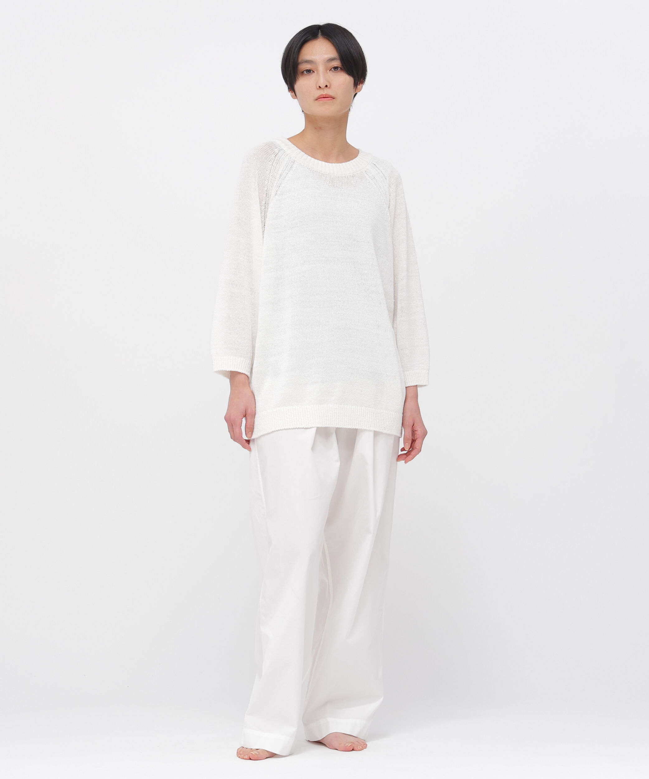 MARGARET HOWELL HOUSEHOLDGOODS「BRAIDED LINEN KNITWEAR」|ニット・セーター|
