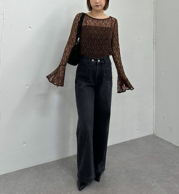 archives「カットレースフレアスリーブＴＯＰＳ」|Tシャツ・カットソー|