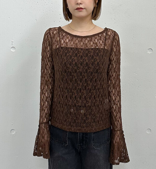 archives「カットレースフレアスリーブＴＯＰＳ」|Tシャツ・カットソー|