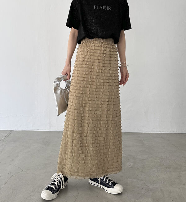 Doux archives「フリルタイトスカート」|スカート|