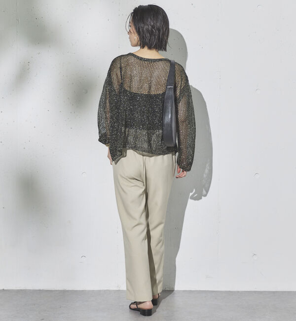 Doux archives「ラメ混メッシュニット」|ニット・セーター|