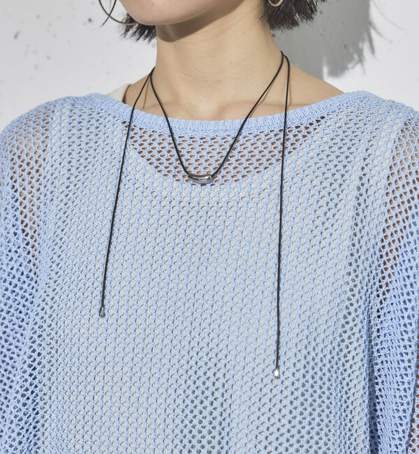 Doux archives「ラメ混メッシュニット」|ニット・セーター|