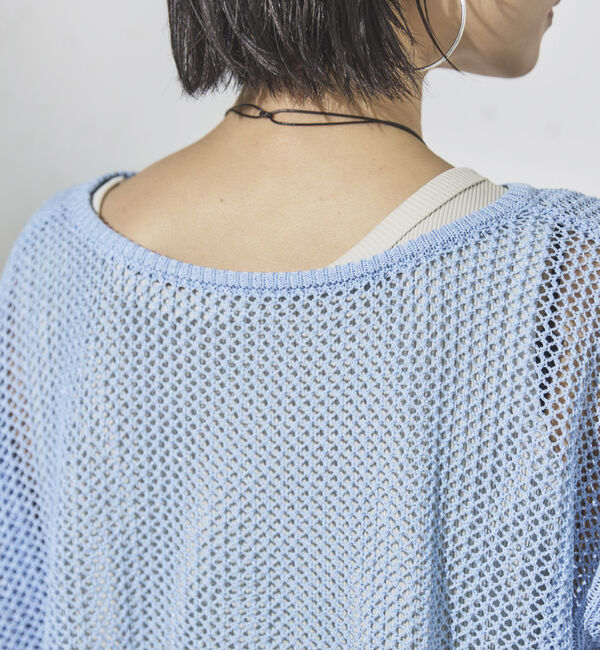 Doux archives「ラメ混メッシュニット」|ニット・セーター|