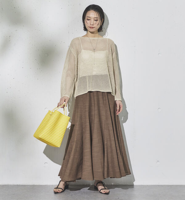 Doux archives「ラメ混メッシュニット」|ニット・セーター|