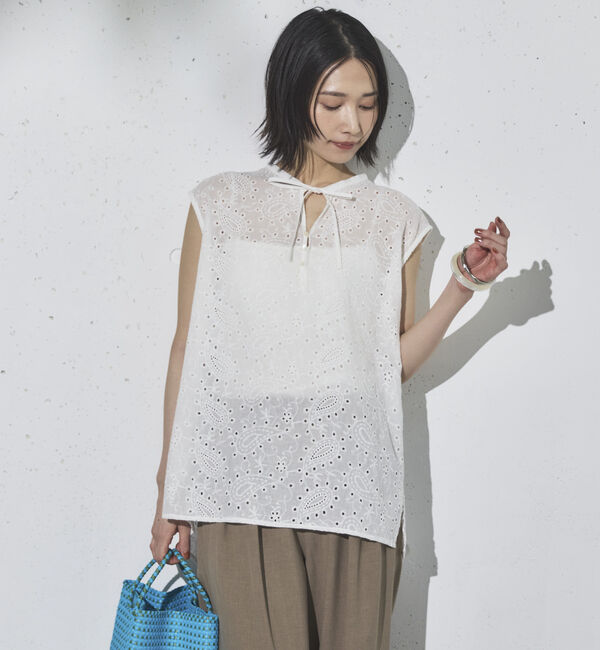 Doux archives「レースノースリブラウス」|シャツ・ブラウス|