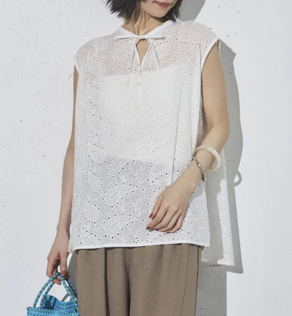 Doux archives「レースノースリブラウス」|シャツ・ブラウス|