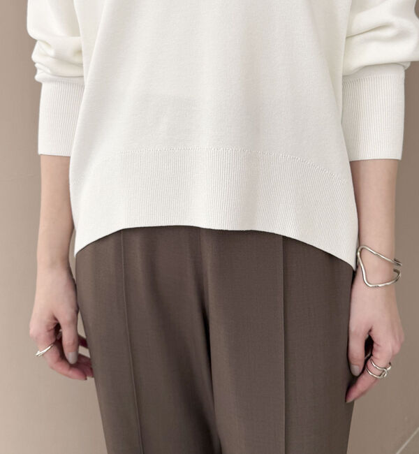 Doux archives「衿レースＶネックニットプルオーバー」|ニット・セーター|