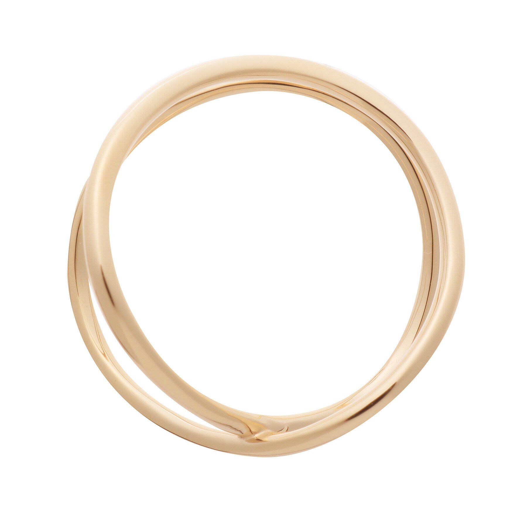 COCOSHNIK「K10ワンストローク アシンメトリー Ｘ リング（16号）」|リング|