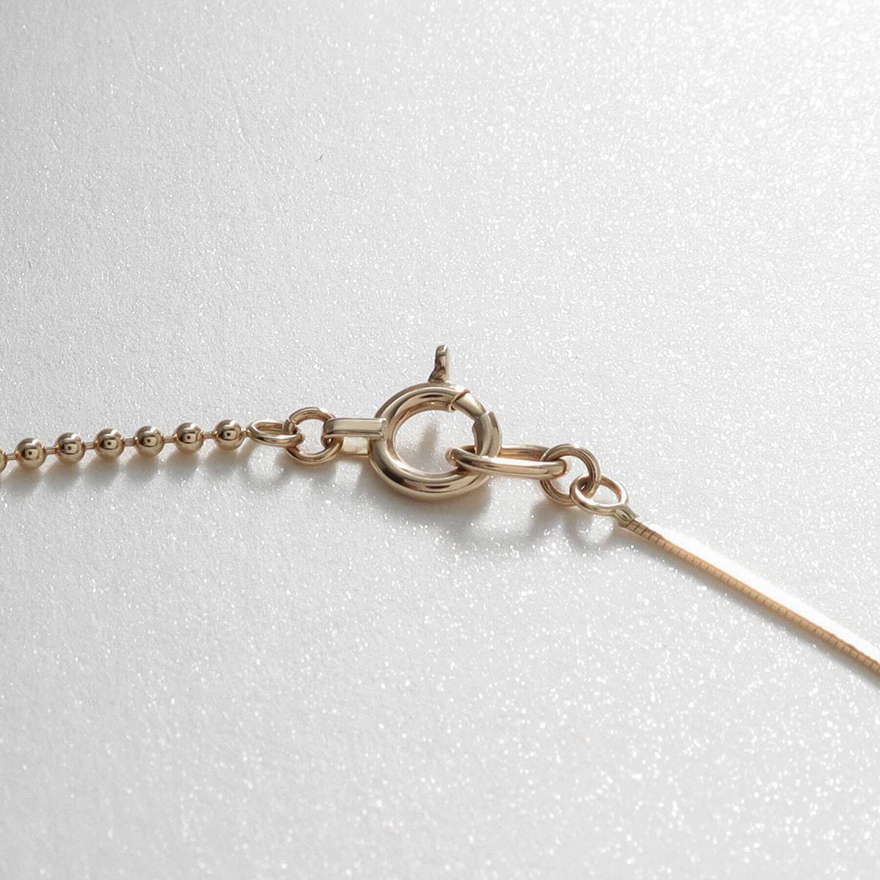 COCOSHNIK「K10ボール&times;コンパクト セパレートネックレス」|ネックレス|