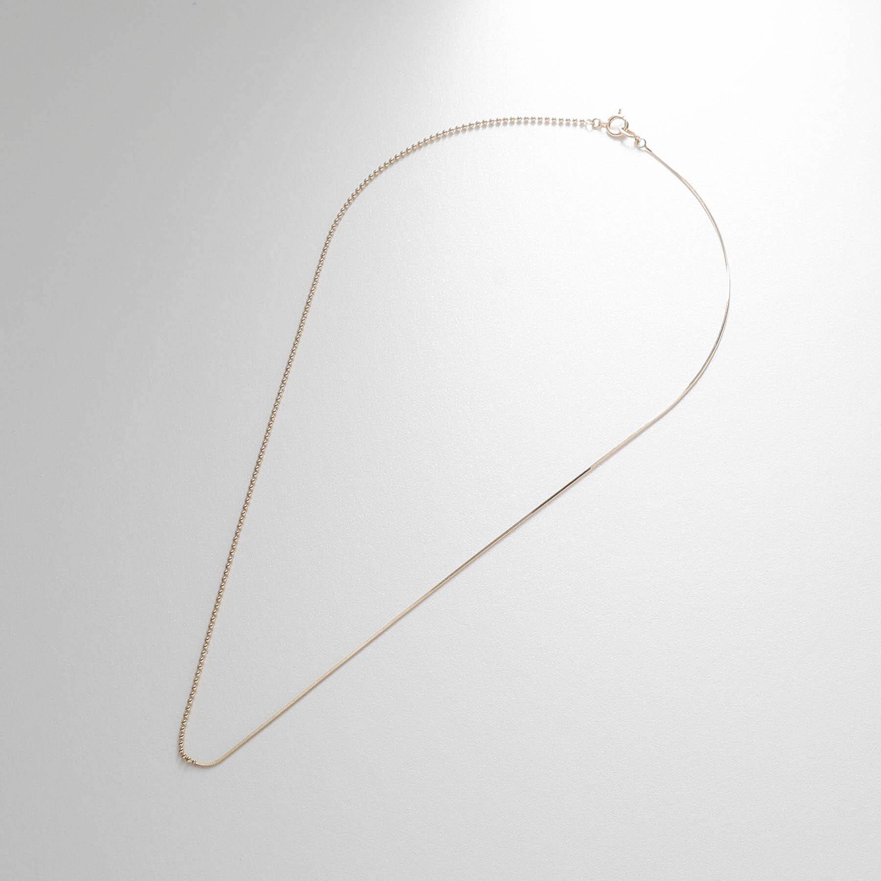 COCOSHNIK「K10ボール&times;コンパクト セパレートネックレス」|ネックレス|