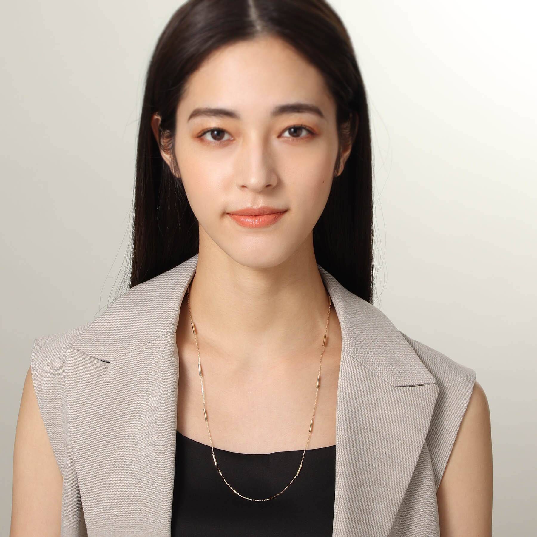 COCOSHNIK「K10パイプステーション ネックレス」|ネックレス|