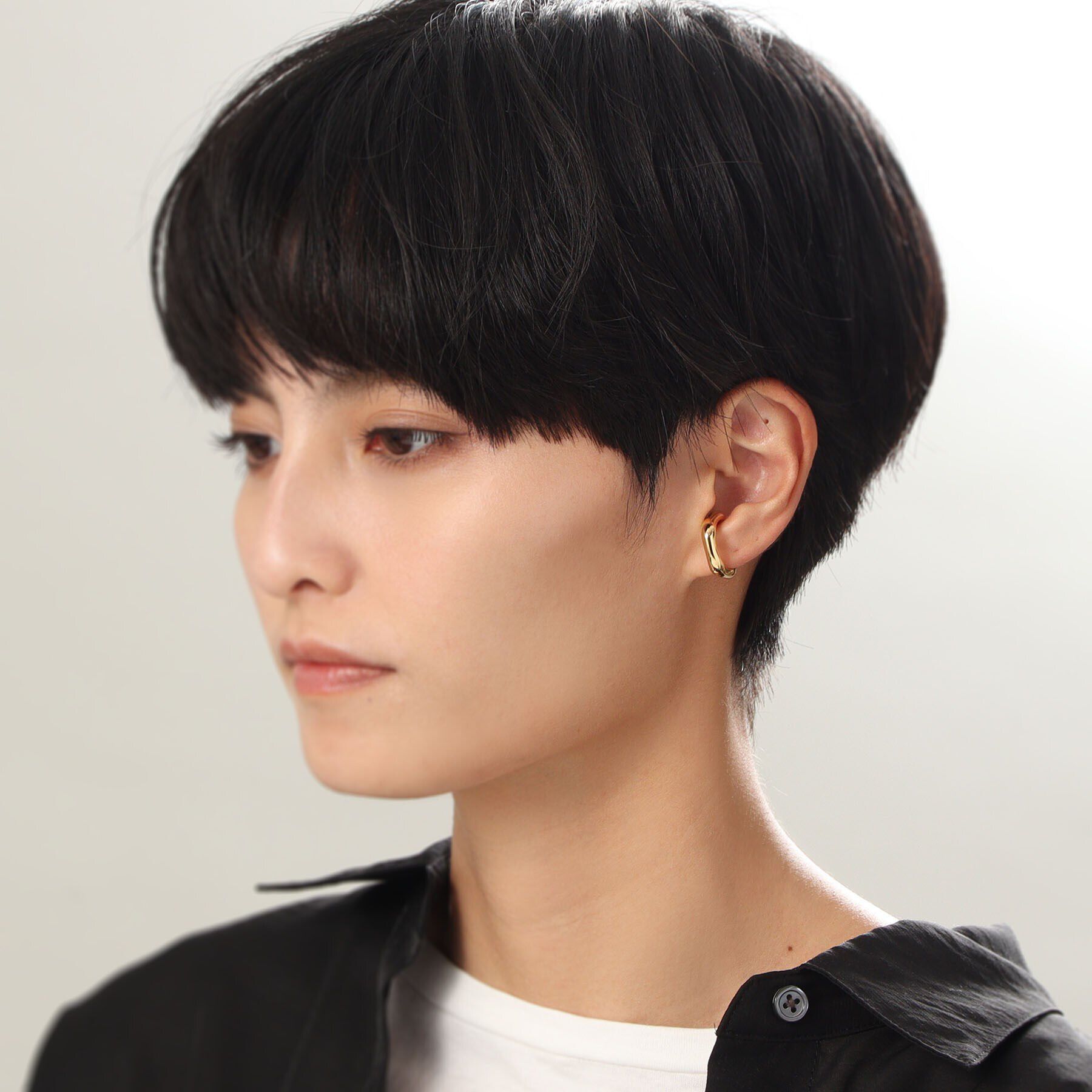 COCOSHNIK ONKITSCH「シルバー ニュアンスイヤーカフ GP」|イヤリング|