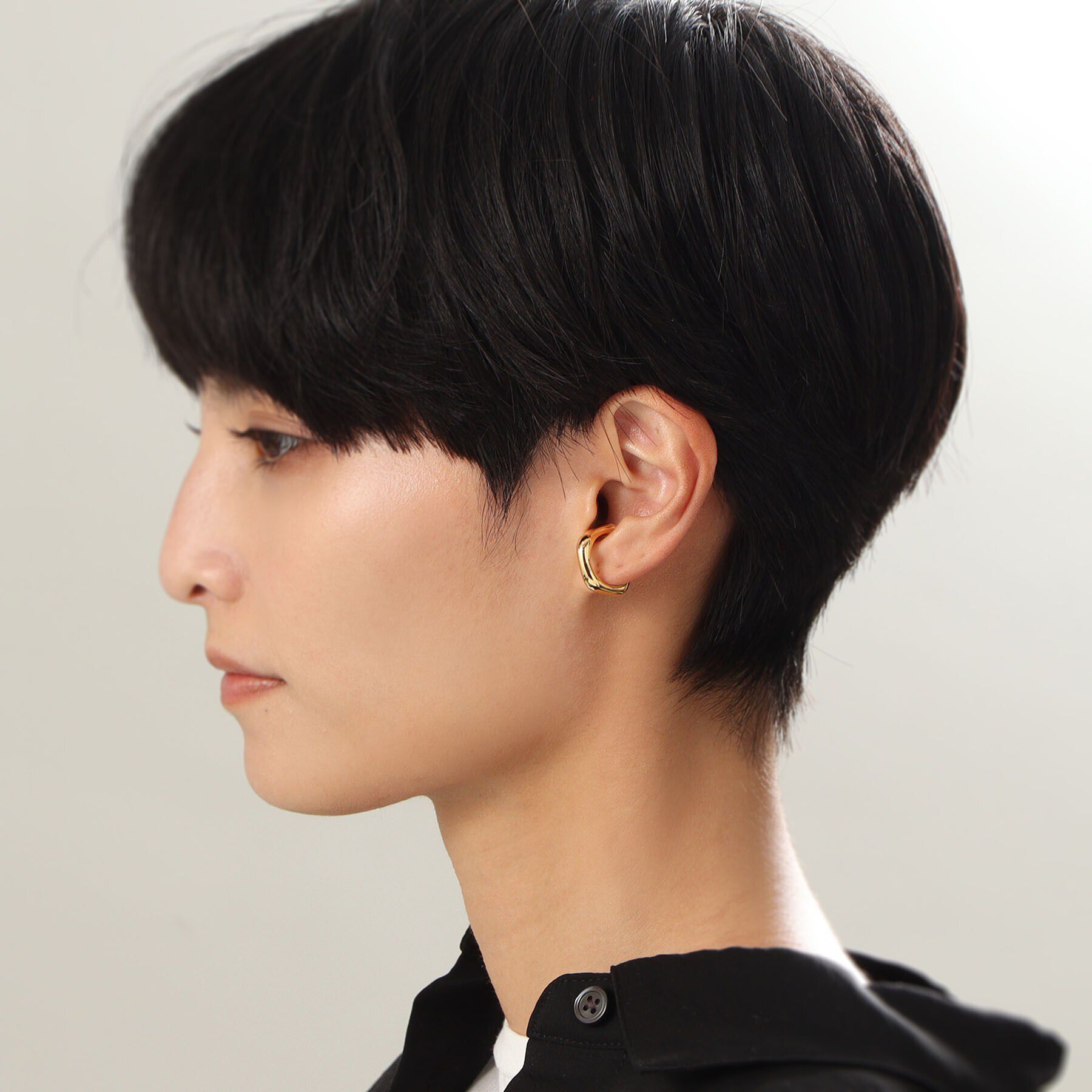 COCOSHNIK ONKITSCH「シルバー ニュアンスイヤーカフ GP」|イヤリング|