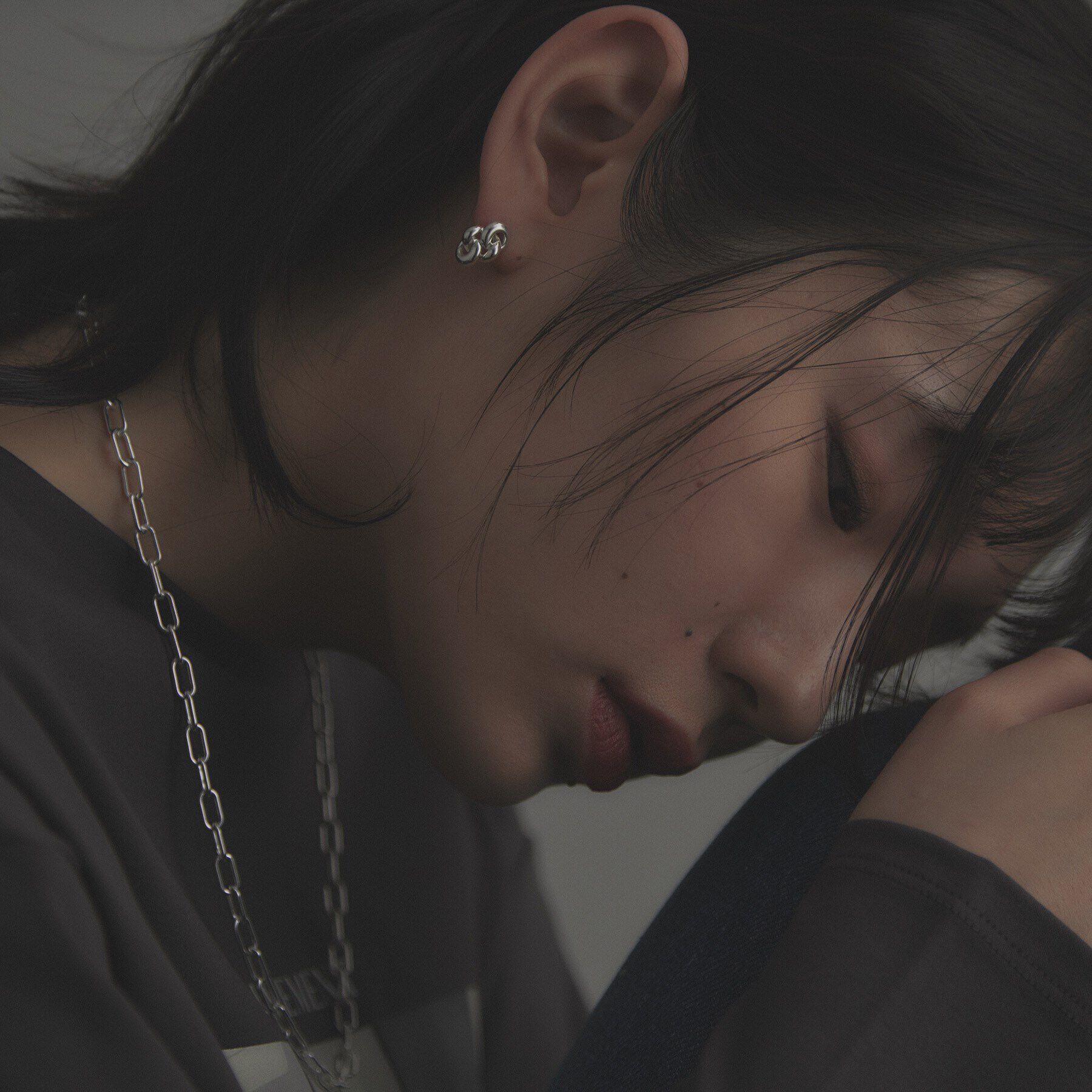 COCOSHNIK ONKITSCH「シルバー ニッティングモチーフ ピアス」|ピアス|