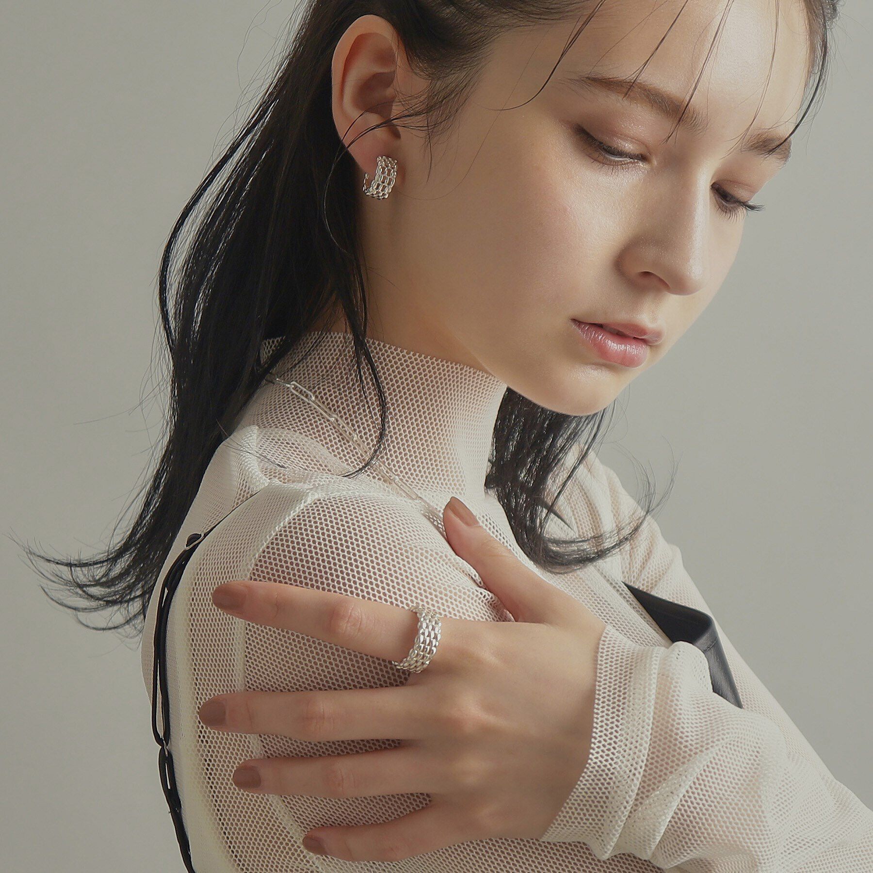 COCOSHNIK ONKITSCH「シルバー マーキスメッシュリング」|リング|