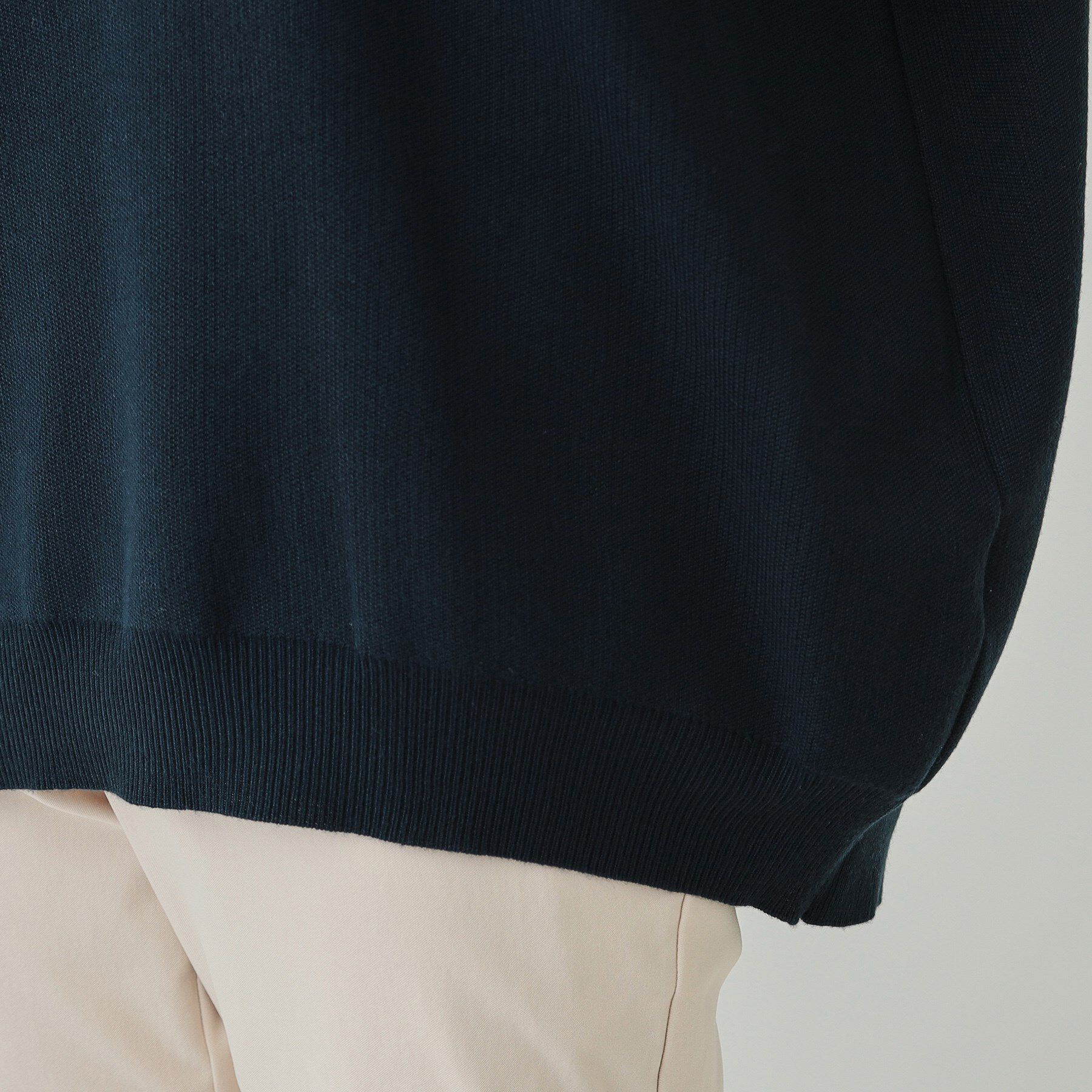 SHOO･LA･RUE「【洗える/体型カバー】絶妙なネックラインにこだわった コクーンニット」|ニット・セーター|