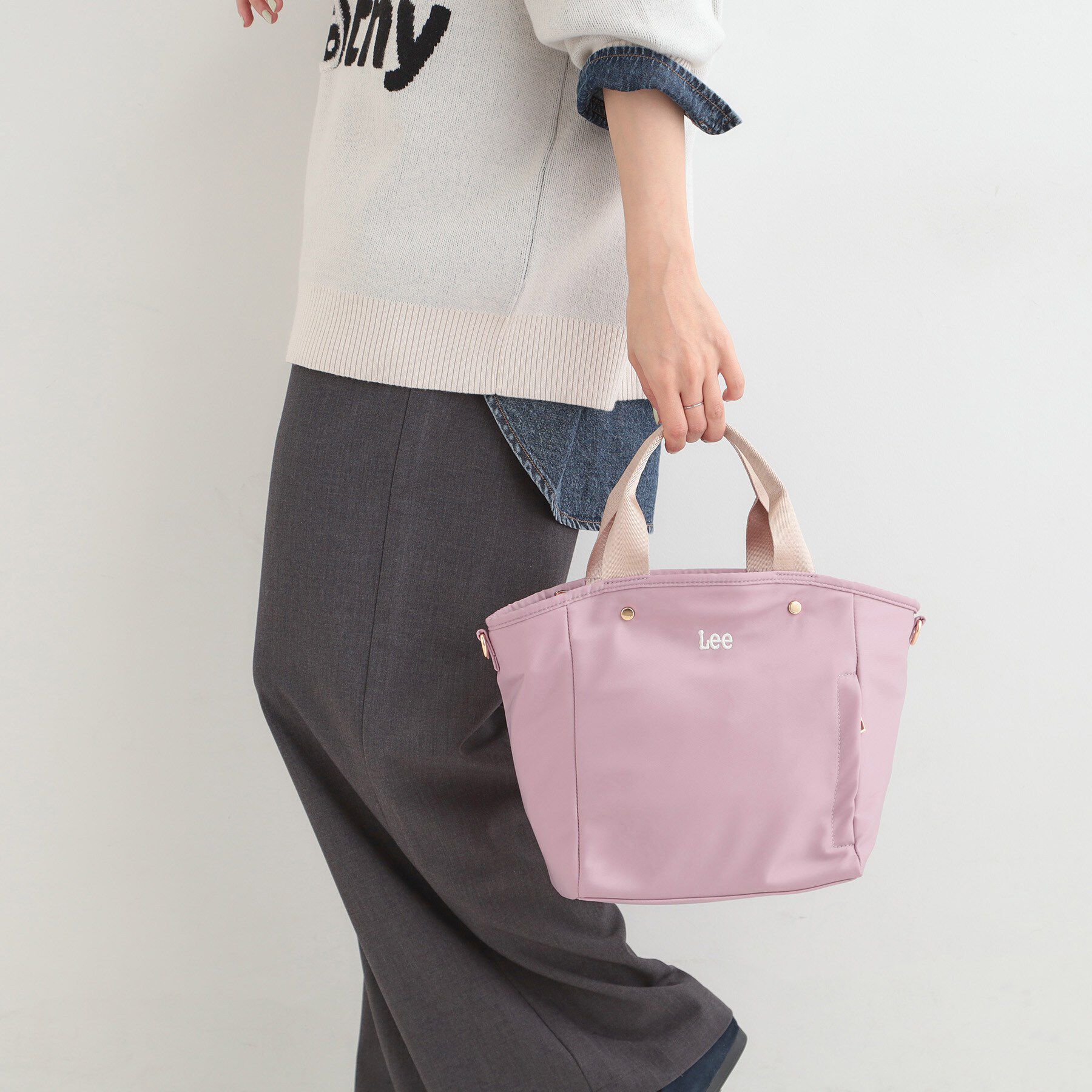 SHOO･LA･RUE「【Lee別注／撥水】6ポケットトートバッグ」|トートバッグ|ピンク(072)
