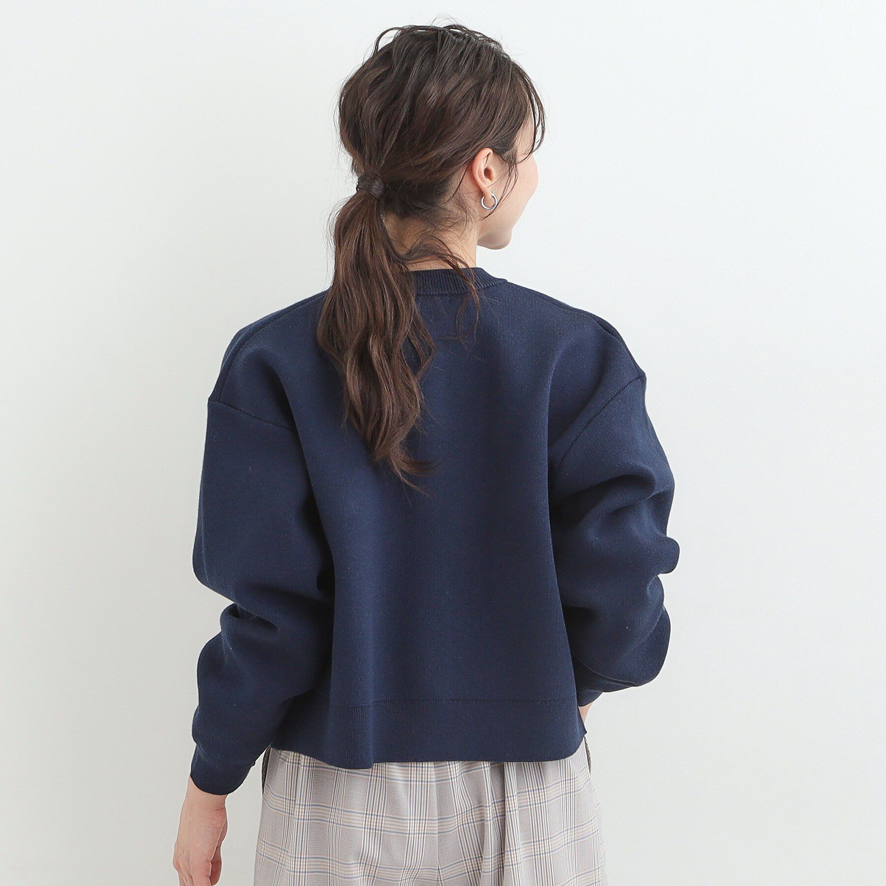 SHOO･LA･RUE「【洗濯機可/S-LL】金ボタンがアクセント ニットカーディガン」|カーディガン|