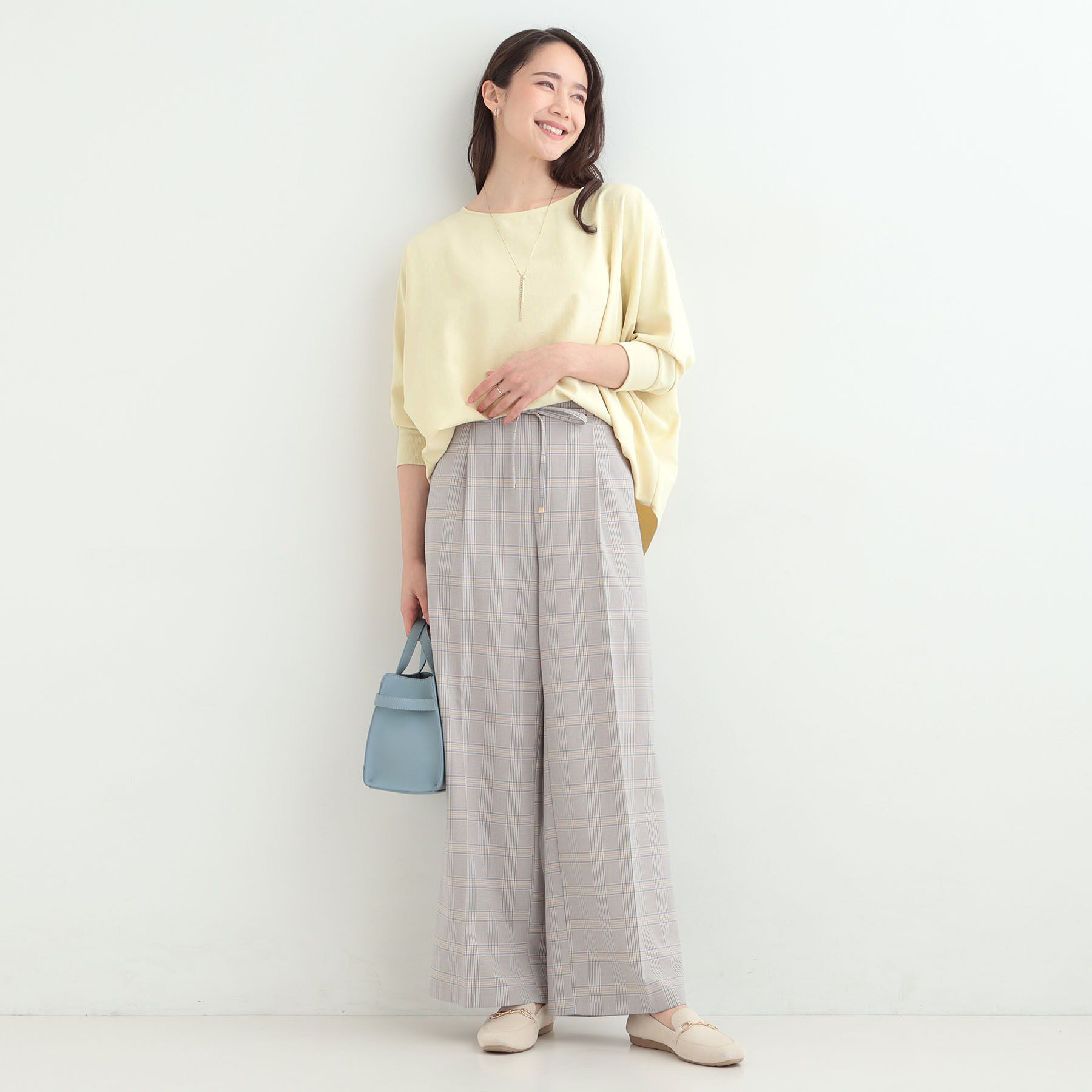 SHOO･LA･RUE「【着丈選べる/体型カバー】さらさらとろん ドルマンブラウス」|シャツ・ブラウス|