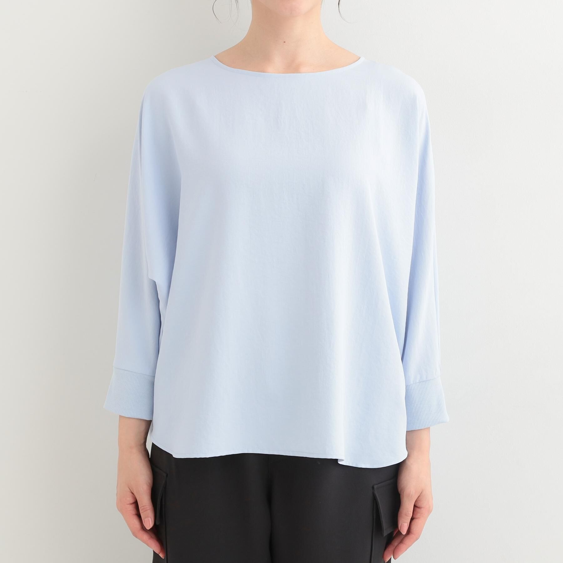 SHOO･LA･RUE「【着丈選べる/体型カバー】さらさらとろん ドルマンブラウス」|シャツ・ブラウス|