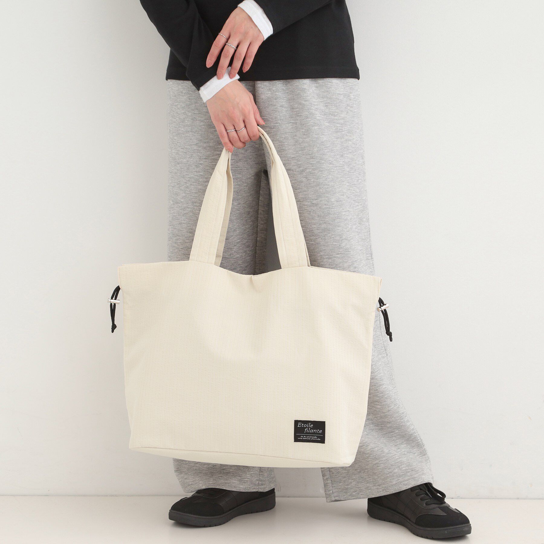 SHOO･LA･RUE「ぽこぽこ生地ビッグトートバッグ」|トートバッグ|