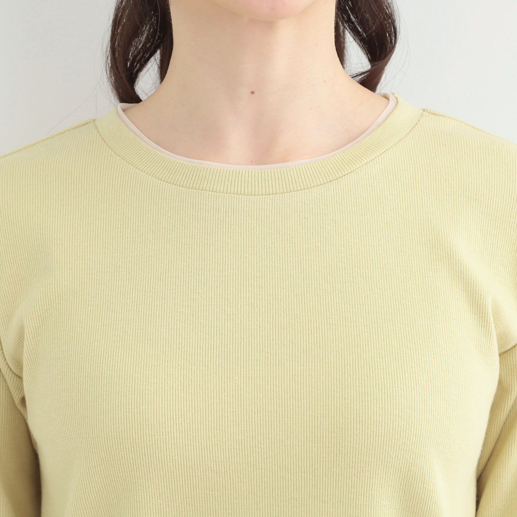 SHOO･LA･RUE「【S-LL】レイヤードスタイルに チュール切替ロンT」|Tシャツ・カットソー|