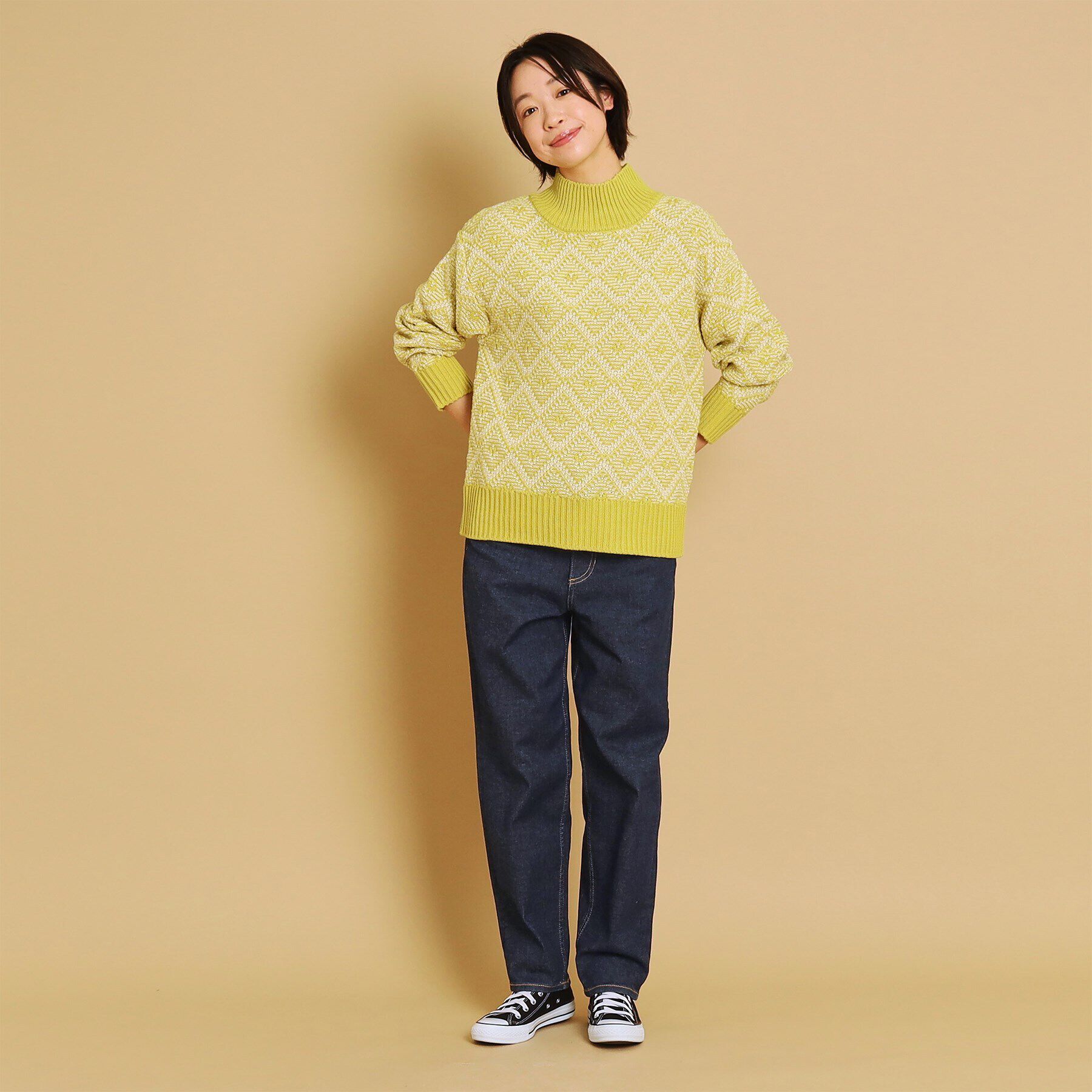 Dessin「【ユニセックス・洗える】テーパードストレッチデニム」|デニム|