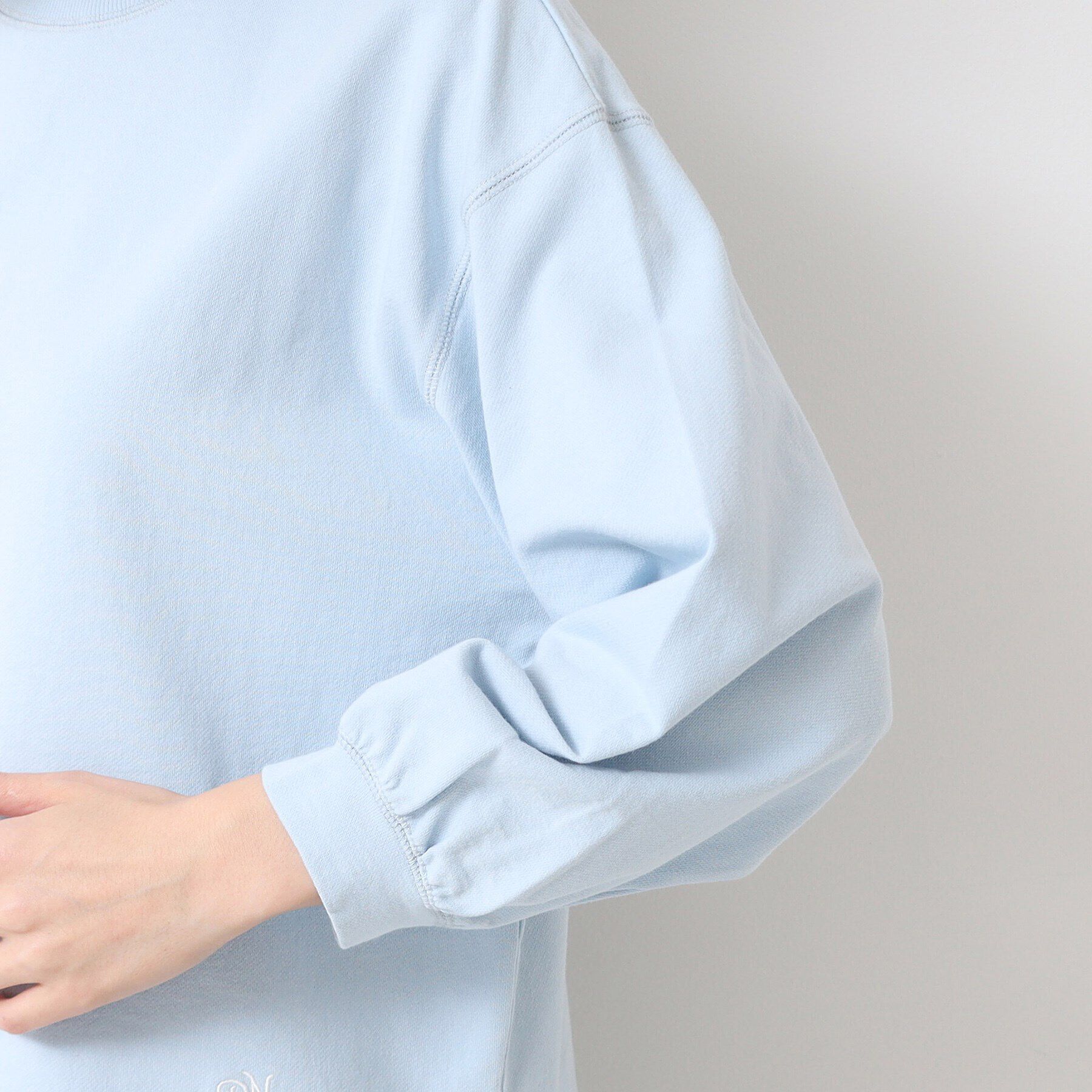 Dessin「【360度可愛い・洗える】バックヘンリーカットソー（9分袖/XS~L）」|Tシャツ・カットソー|