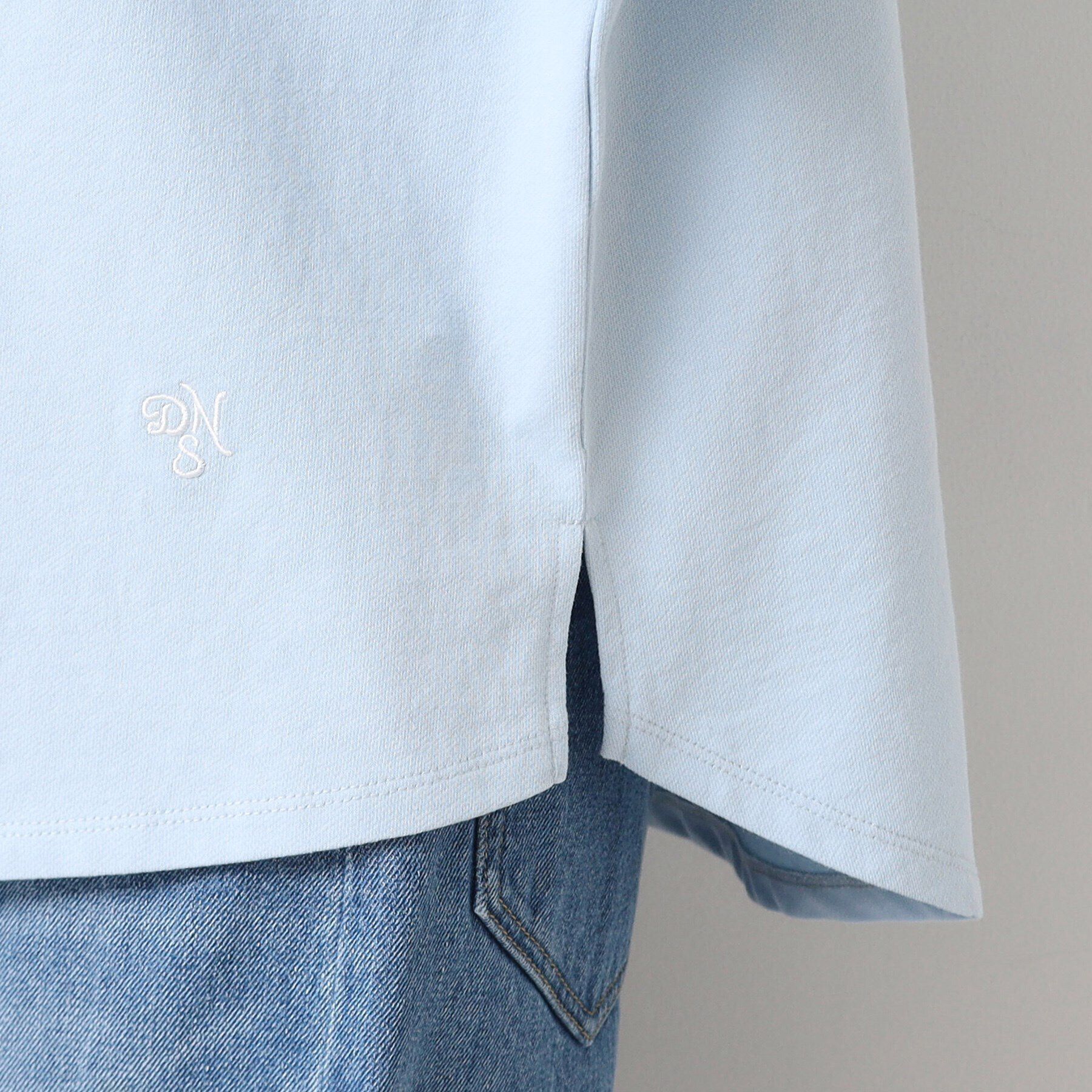 Dessin「【360度可愛い・洗える】バックヘンリーカットソー（9分袖/XS~L）」|Tシャツ・カットソー|