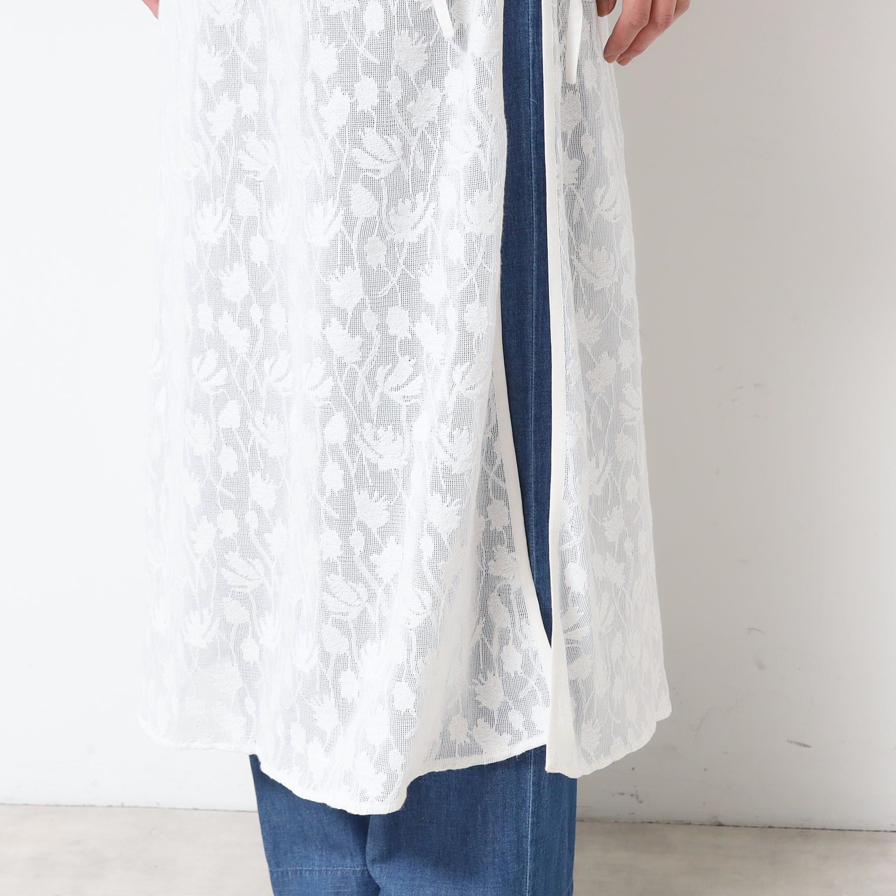 Dessin「【洗える】刺繍柄インドレース巻きスカート」|スカート|