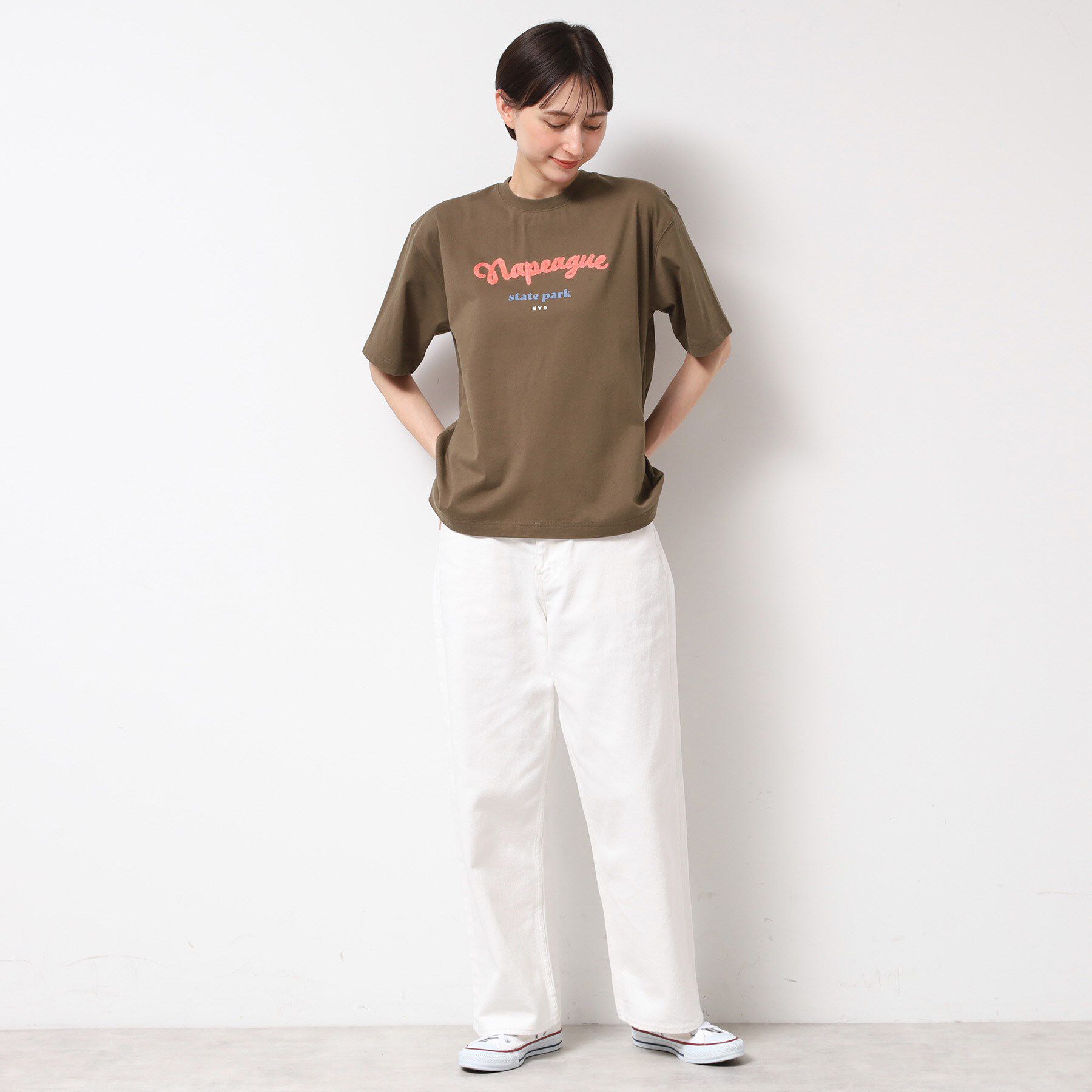 Dessin「【洗える】オーガニックコットンロゴTシャツ」|Tシャツ・カットソー|