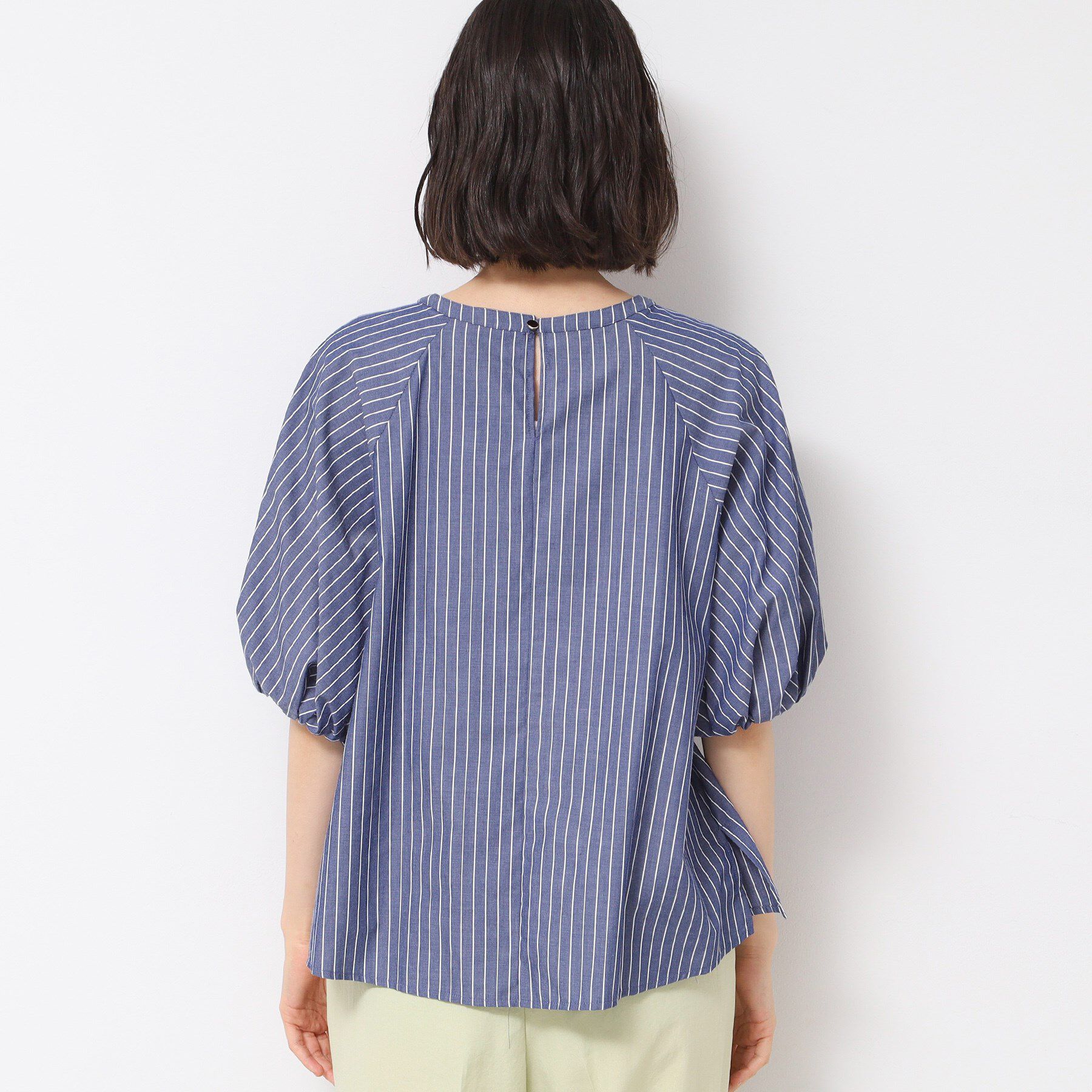 Dessin「【洗える】ギャザー入りバルーンスリーブブラウス」|シャツ・ブラウス|