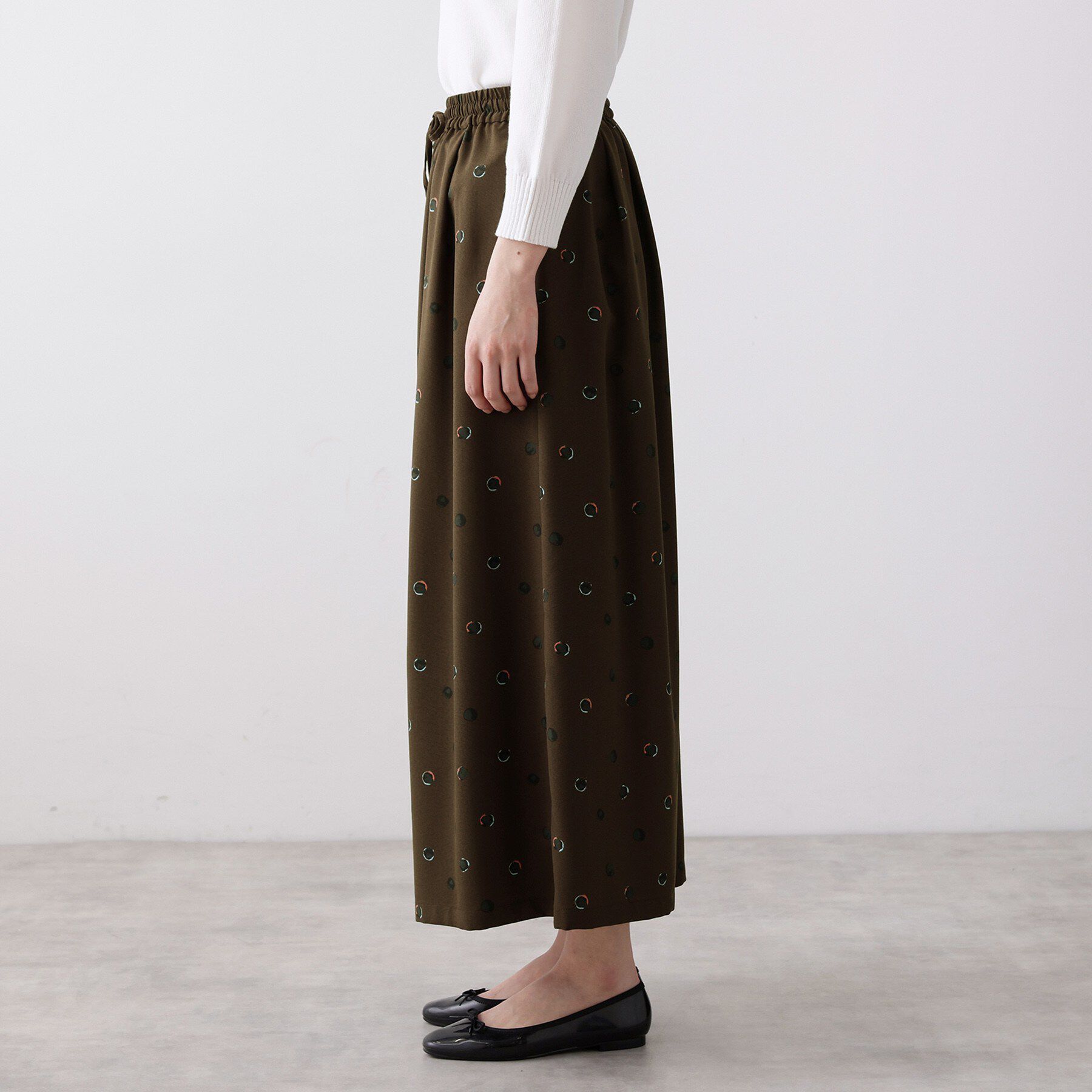 Dessin「【洗える】ドットワイドパンツ」|その他|