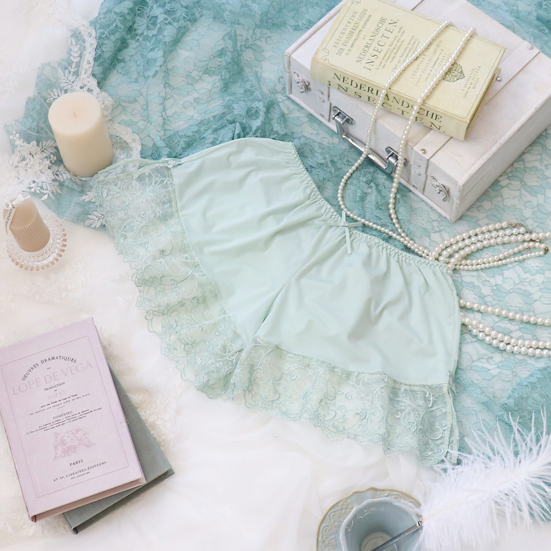 Risa Magli「マリッジ タップパンツ」|インナー|ミント(020)