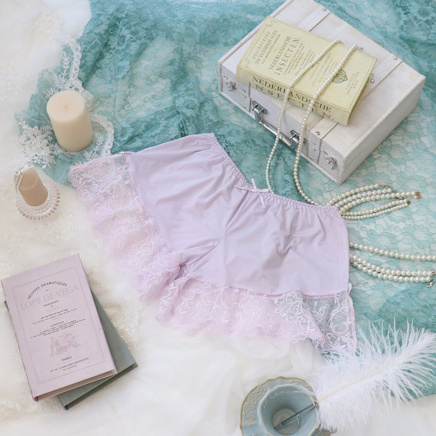 Risa Magli「マリッジ タップパンツ」|インナー|パープル(080)