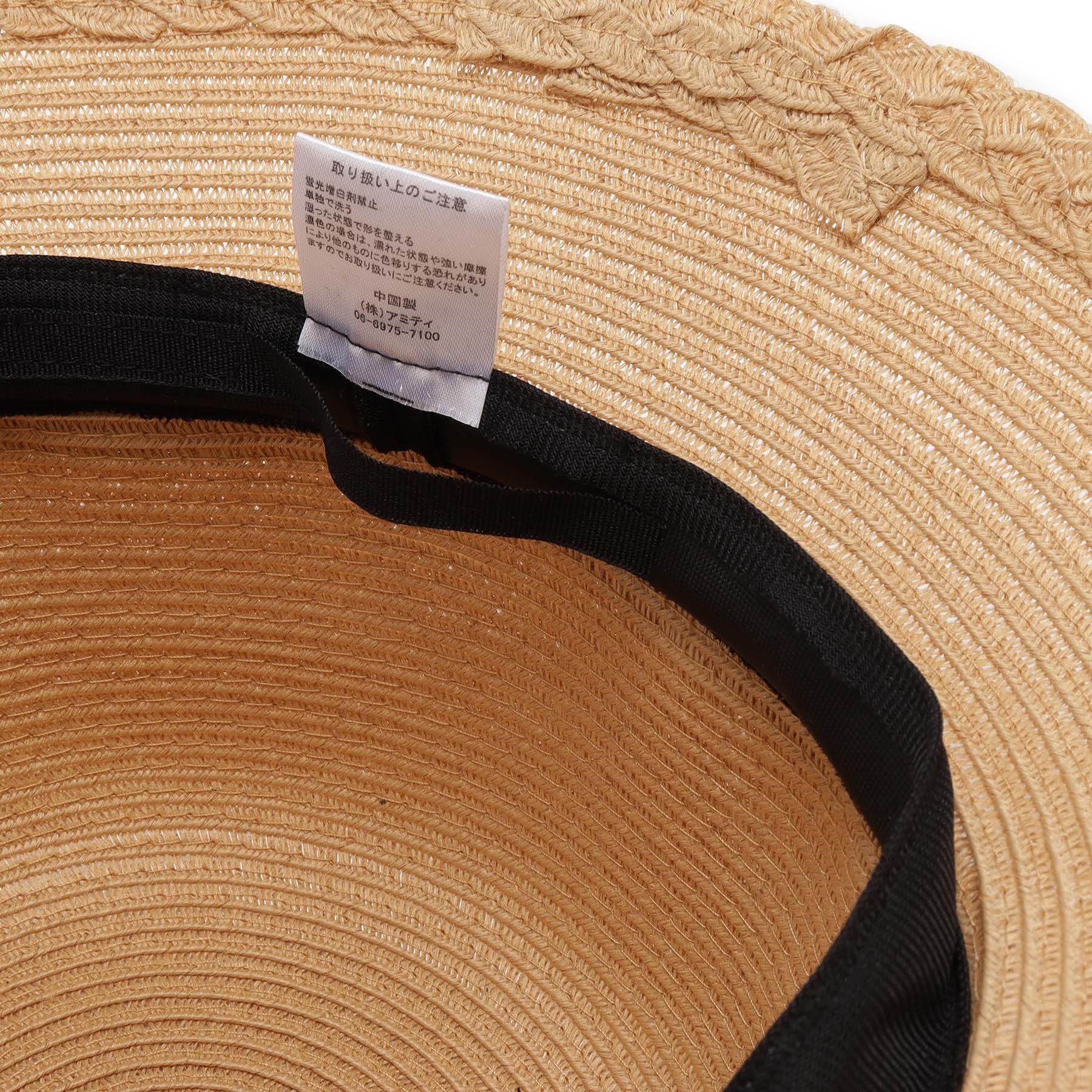 ITS&rsquo;DEMO「【サイズ調整可／手洗い可】三つ編みハット」|ハット|