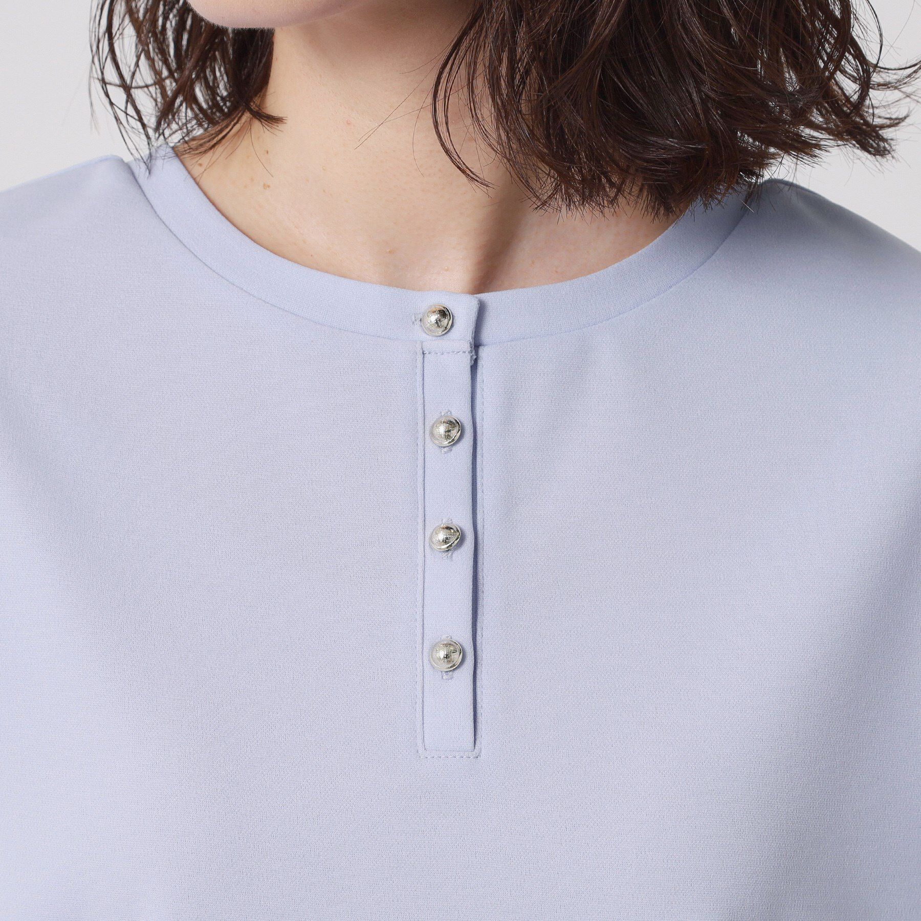 ITS&rsquo;DEMO「【接触冷感／洗濯機OK】カットジョーゼット2wayトップス」|シャツ・ブラウス|