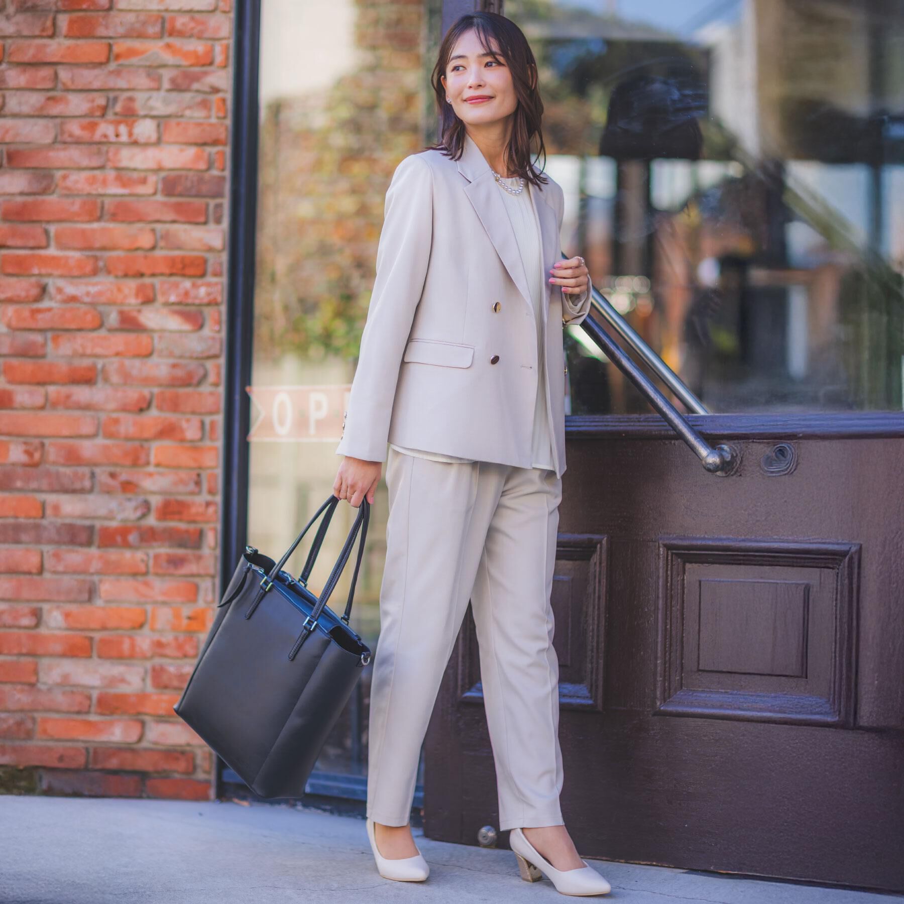 ITS&rsquo;DEMO「【入卒／洗濯機OK／イージーケア】ツイルストレッチダブルジャケット」|テーラードジャケット|