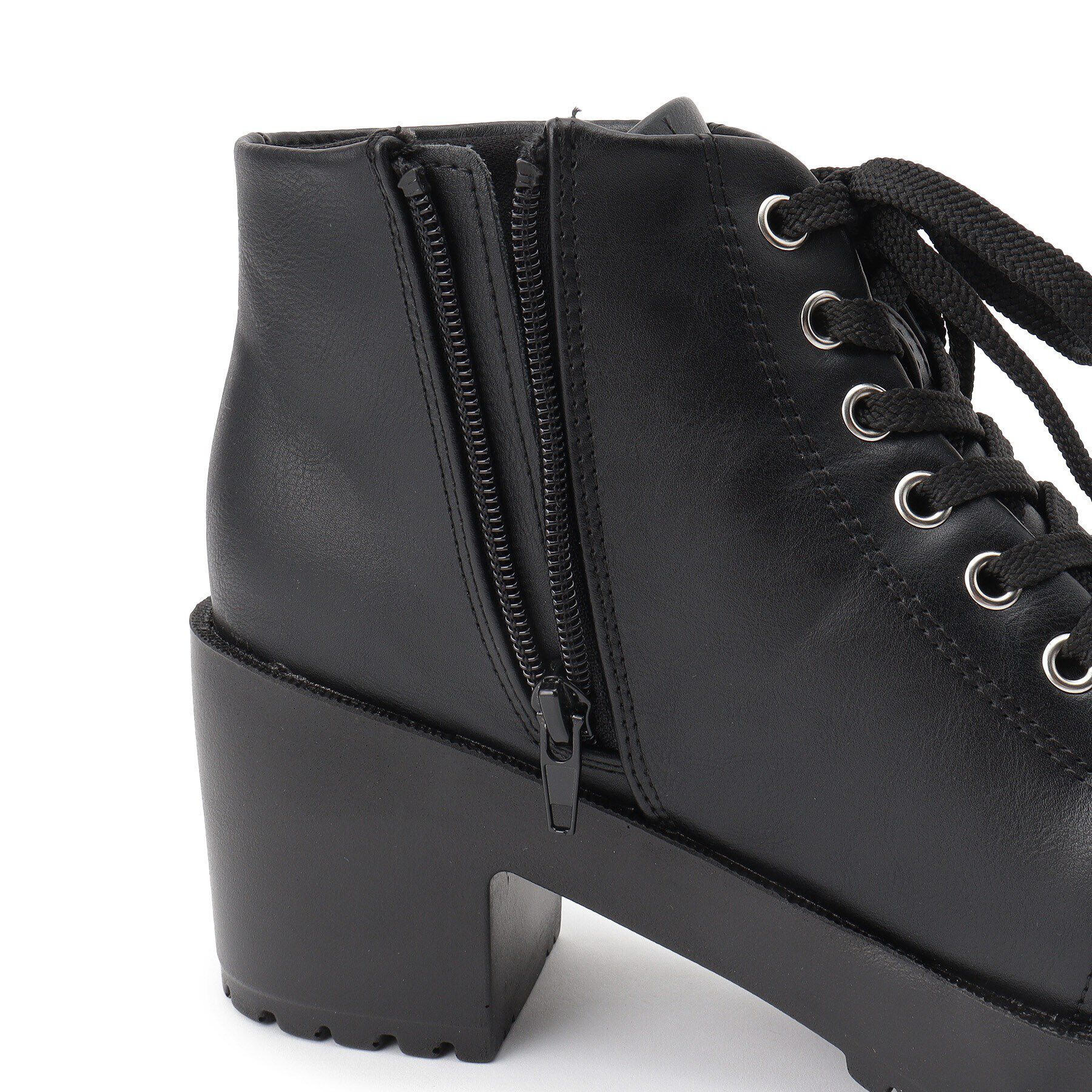 csT&P「一体厚底レースアップブーツ」|ショートブーツ|