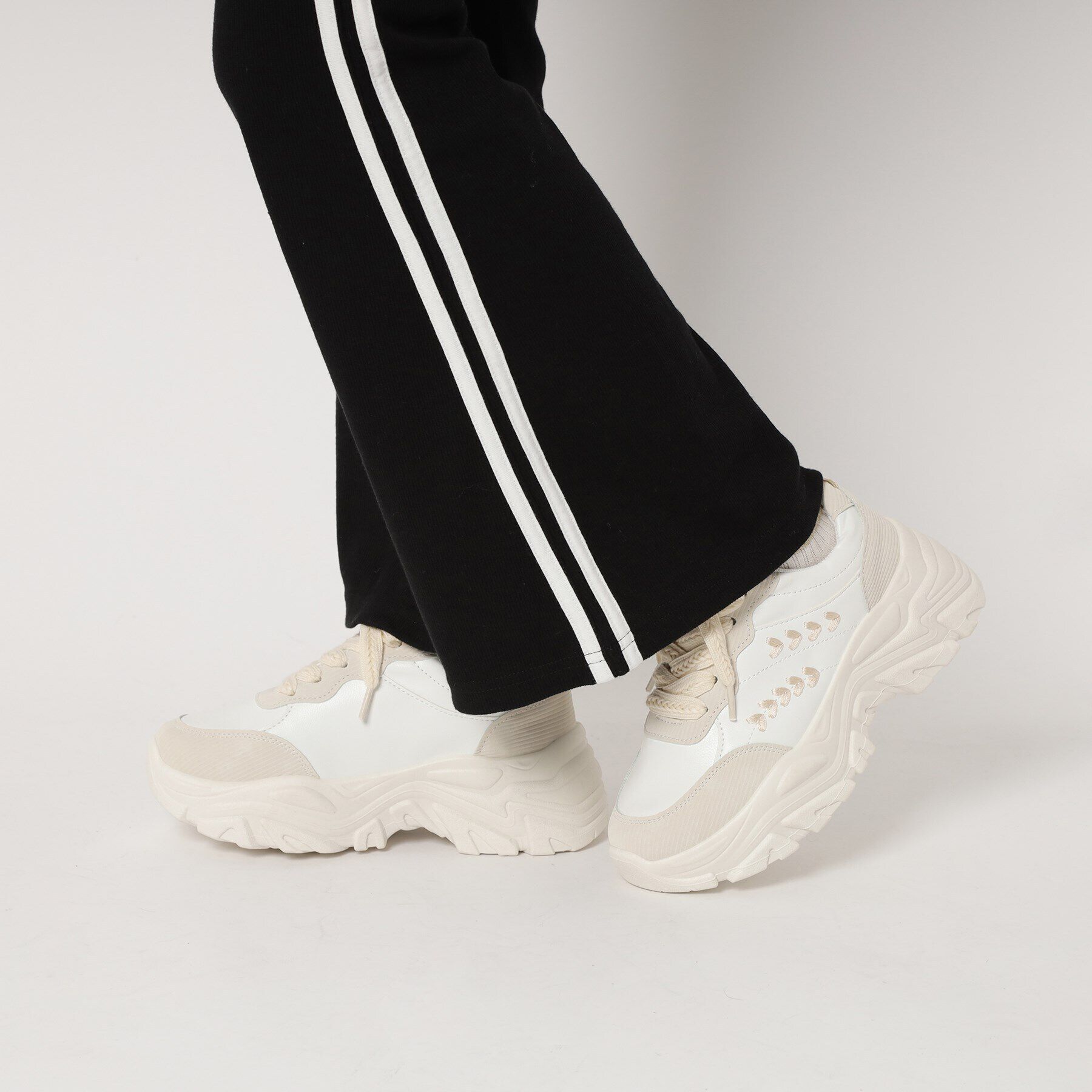 csT&P「厚底韓国ファッションダットスニーカー」|スニーカー|