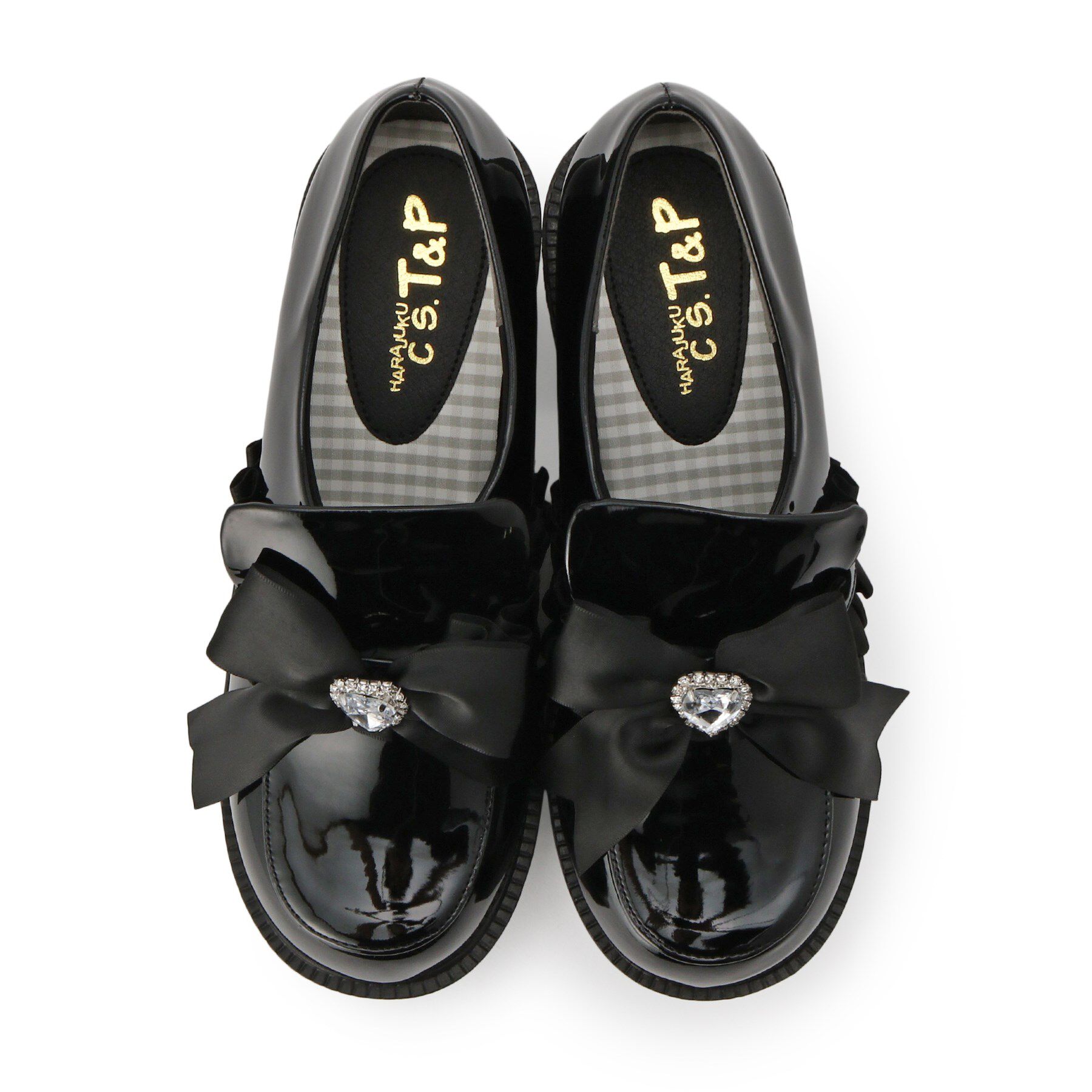 csT&P「リボン付厚底ローファーパンプス」|パンプス|