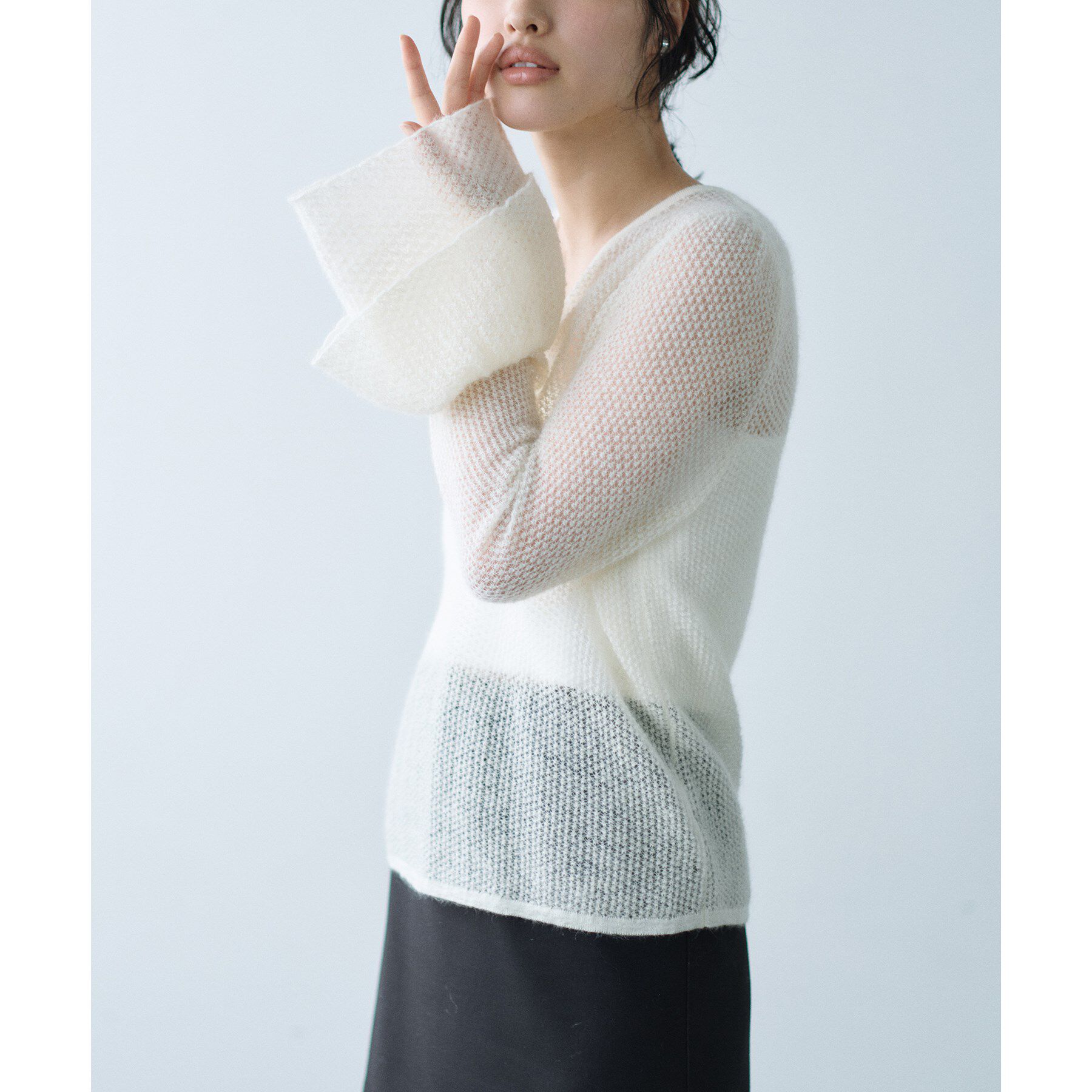 CODE A「bell sleeve mohair pullover」|ニット・セーター|