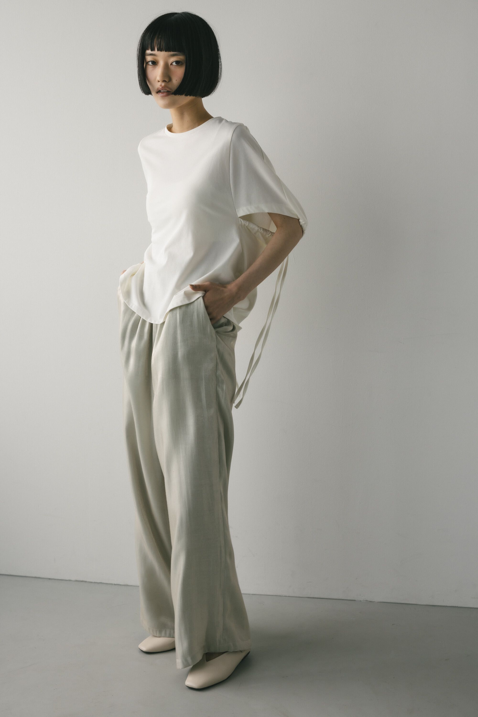 STYLEMIXER「ギャザーストリングT」|Tシャツ・カットソー|